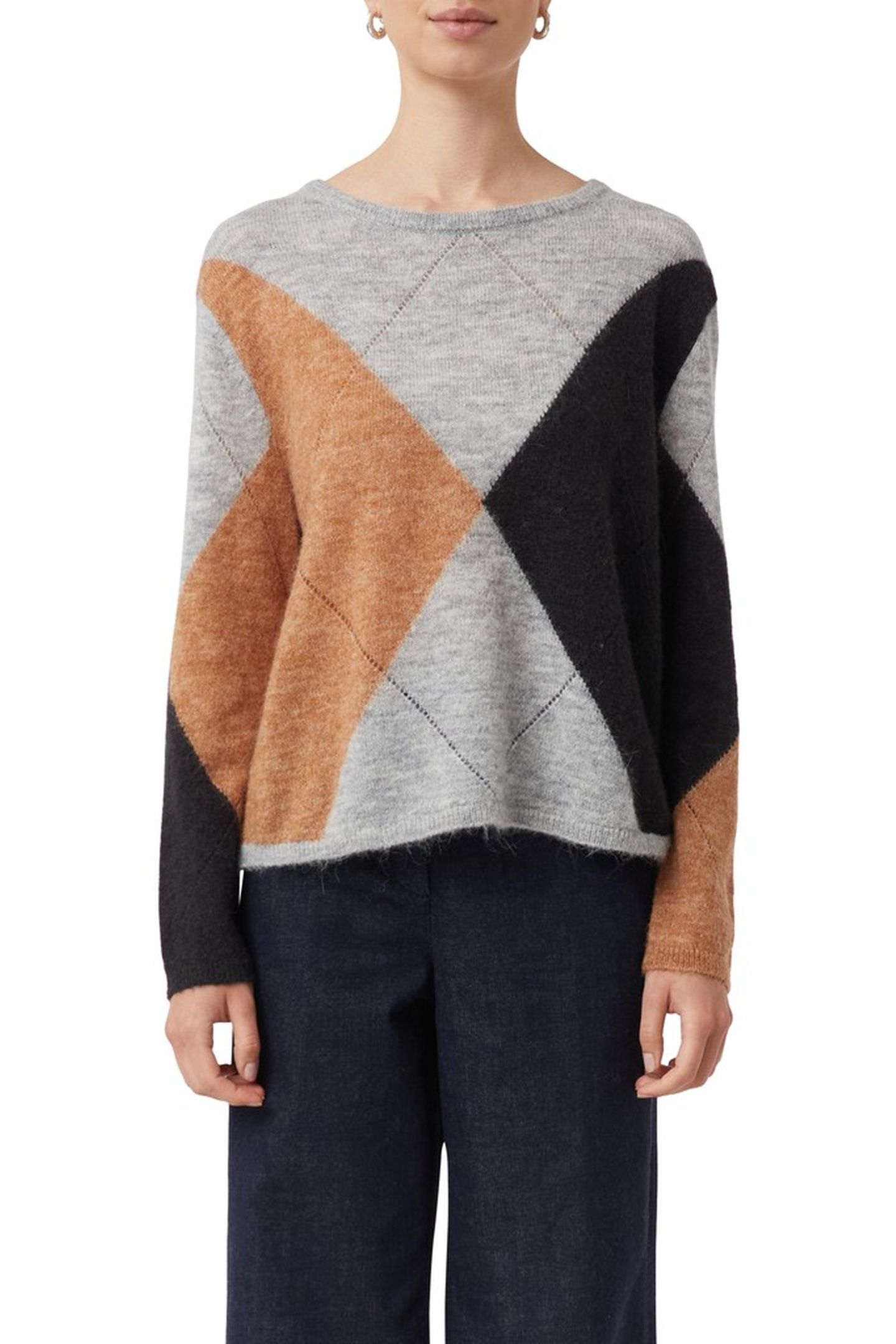 COMMA PULLOVER GREY/BLACK 1