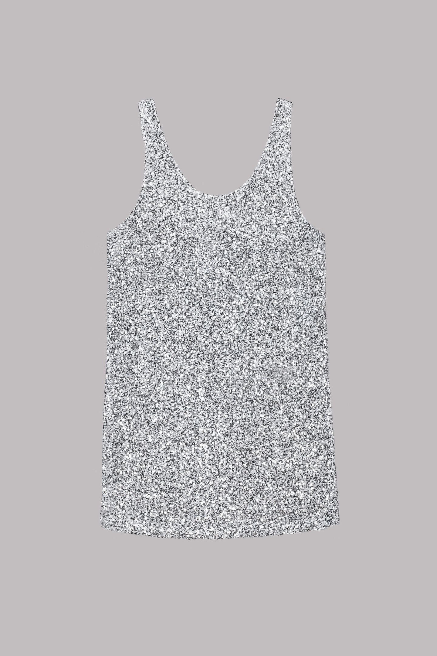 THE LIGHT SEQUIN TANK DRESS WHITE 3