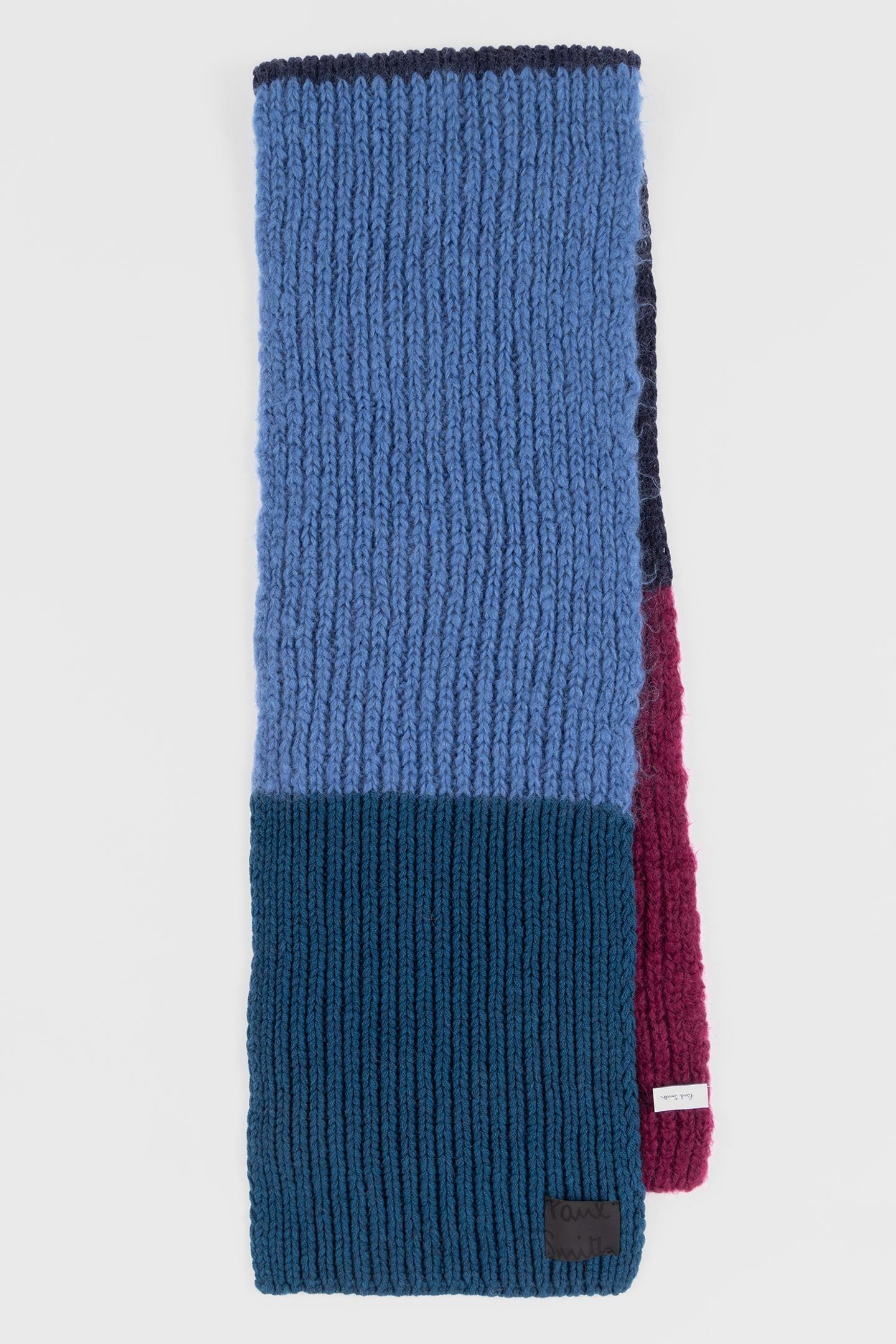 MEN SCARF MOHAIR NAVY 5