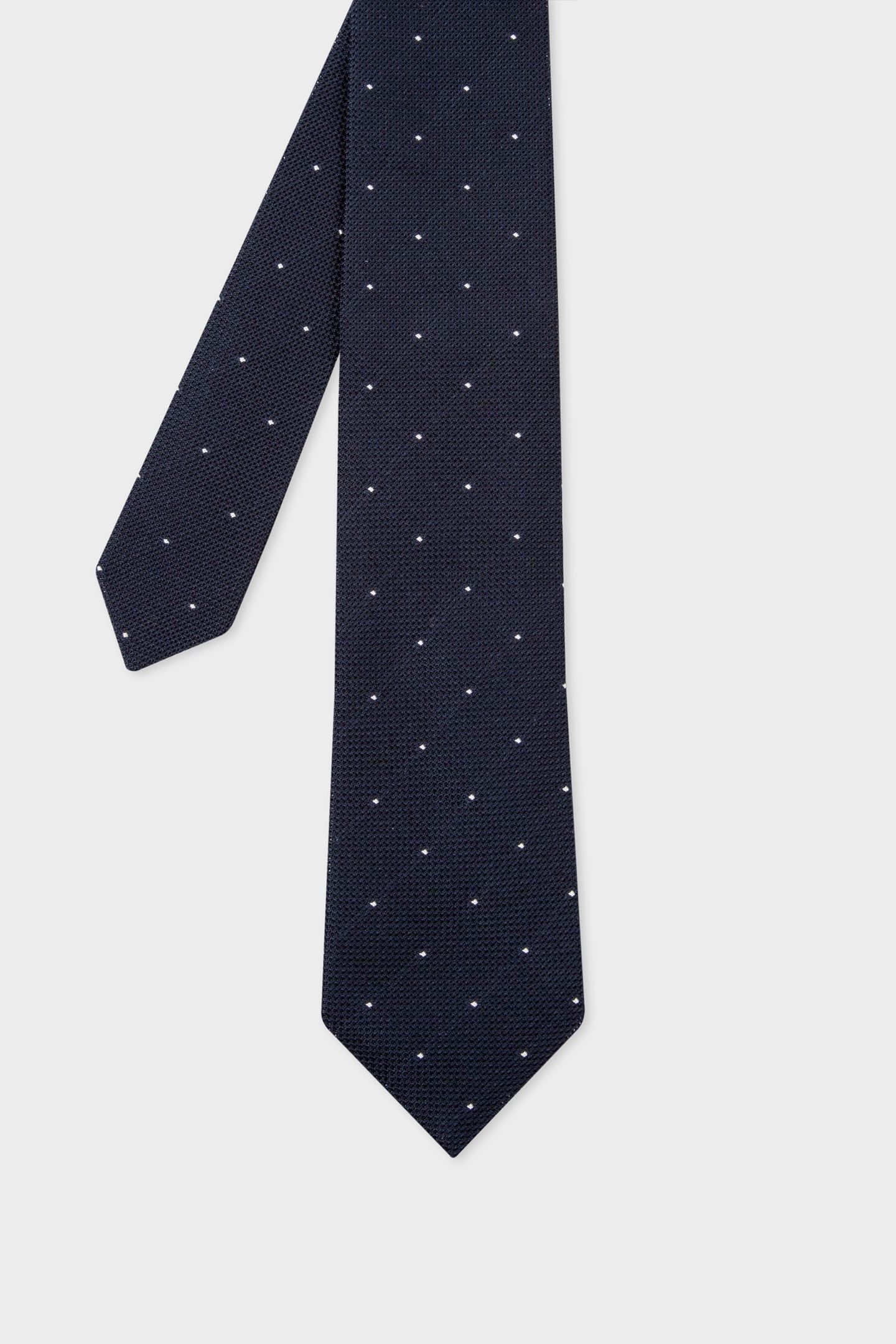 MEN TIE SMALL DOTS VERY DARK NAVY 5
