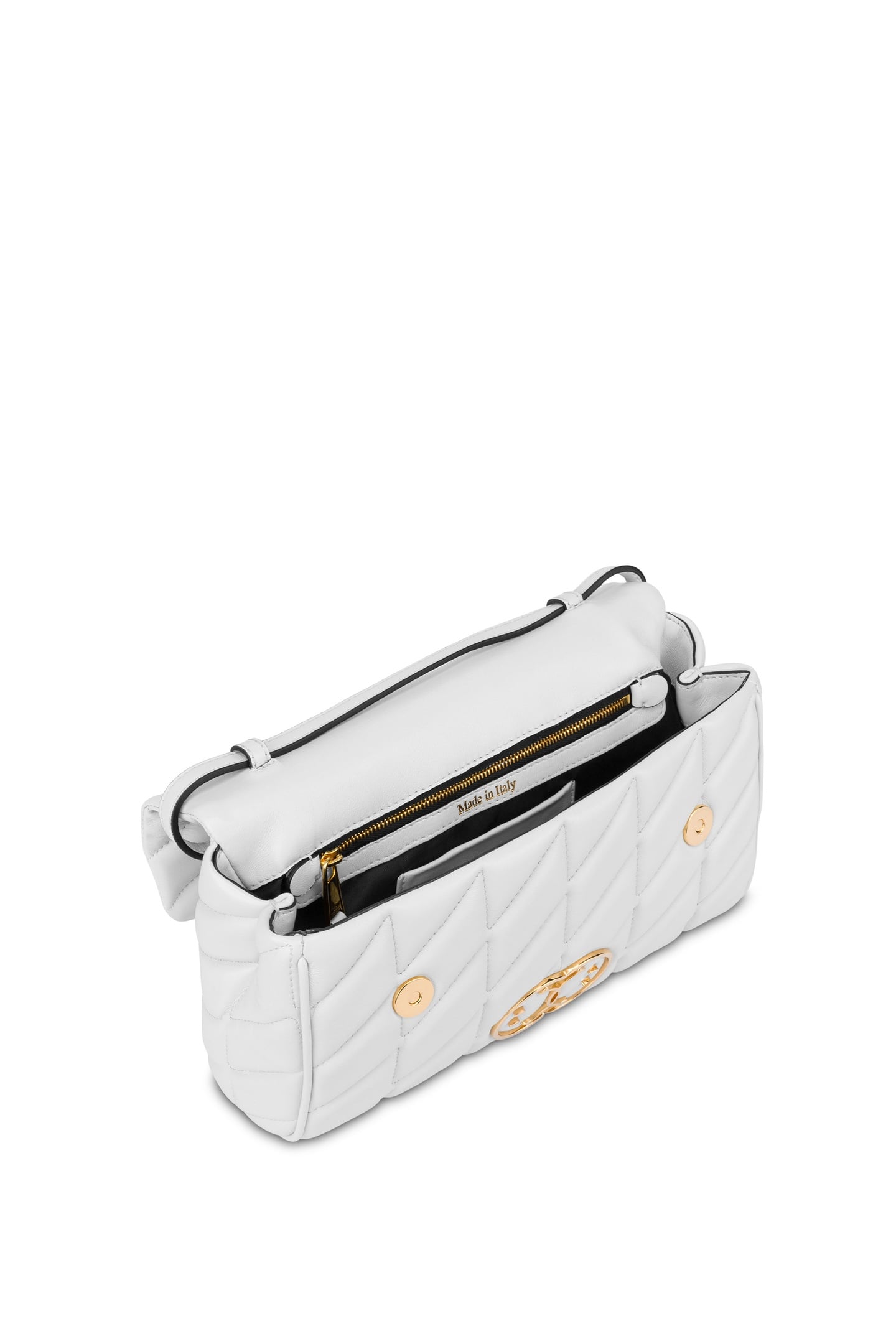 DOUBLE SMILEY® QUILTED SHOULDER BAG WHITE 3