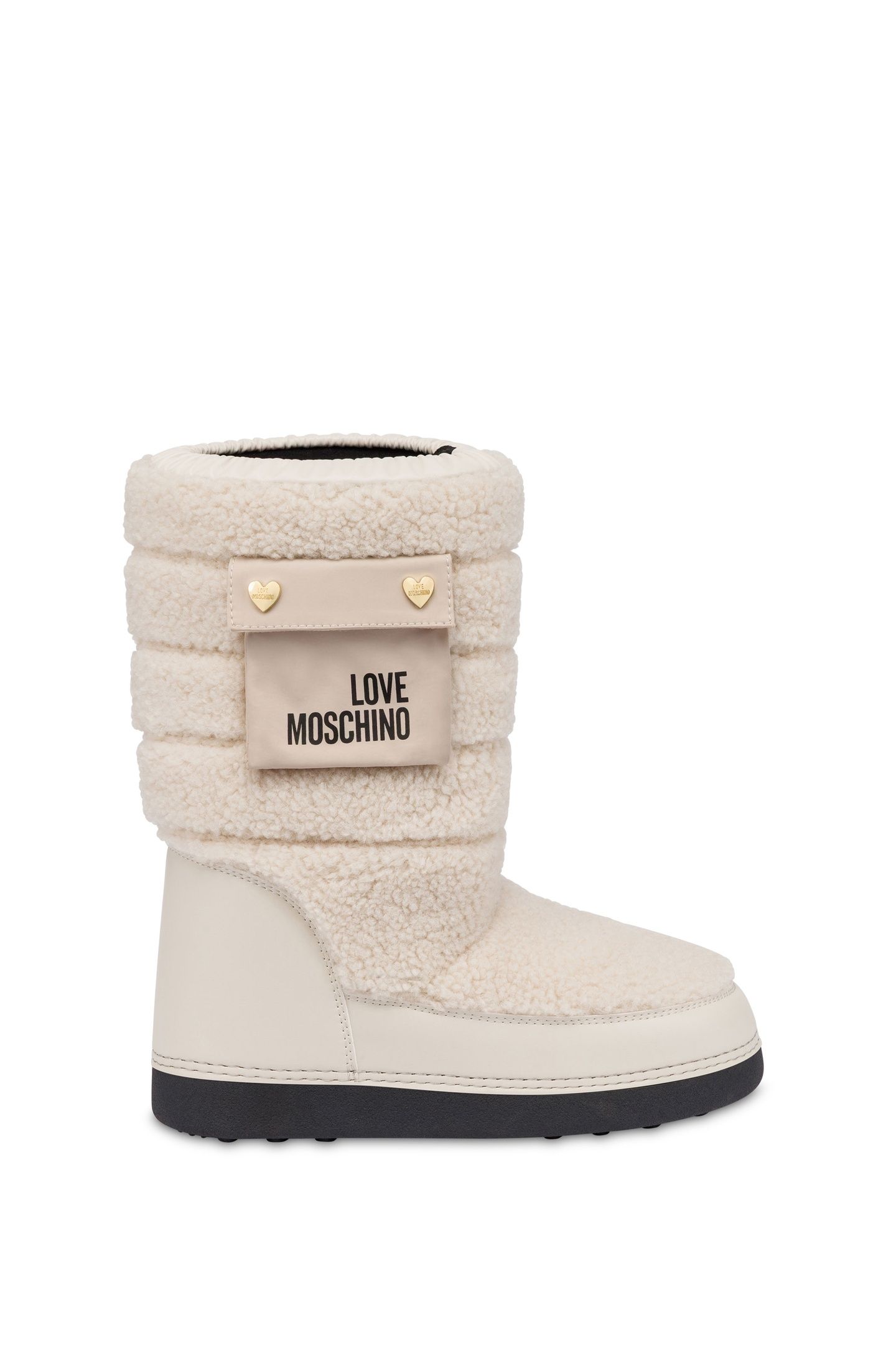 SNOW BOOTS IN SOFT QUILTED FABRIC WHITE 1
