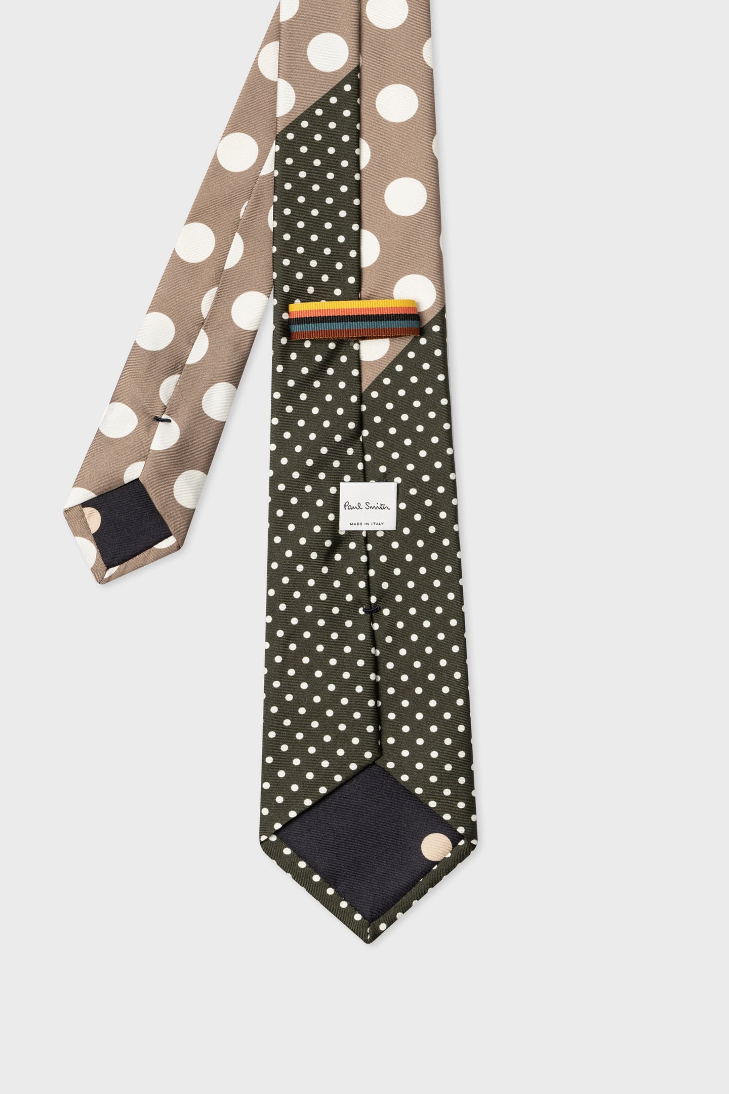MEN TIE POLKA MILITARY GREEN 4