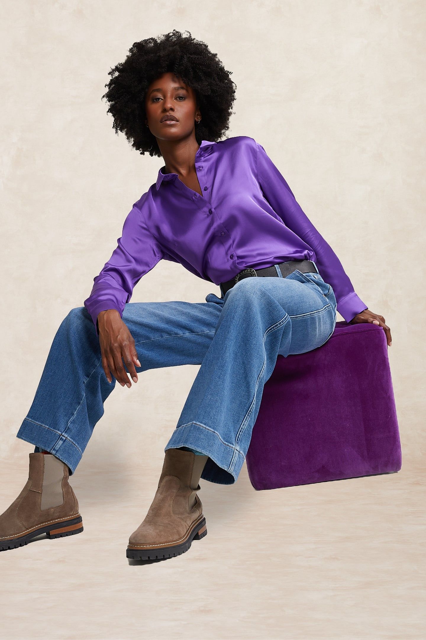 CLASSIC BLOUSE PURPLE 3