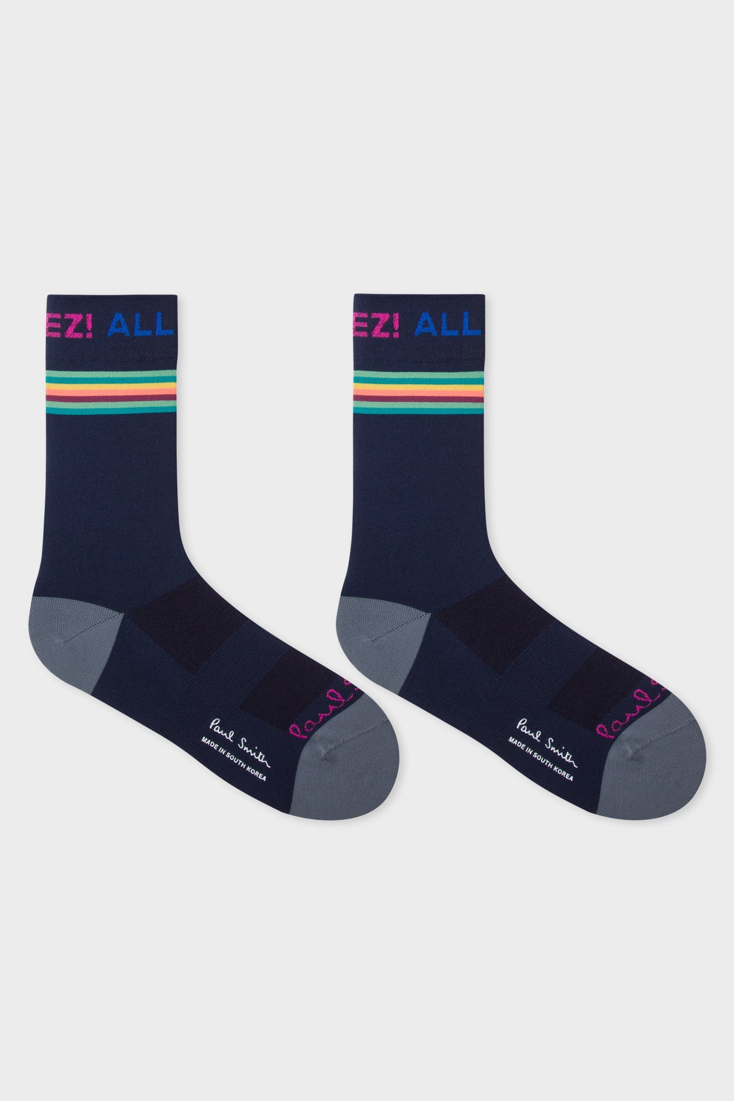 MEN CYCLE SOCK CALF ALLEZ NAVY 1