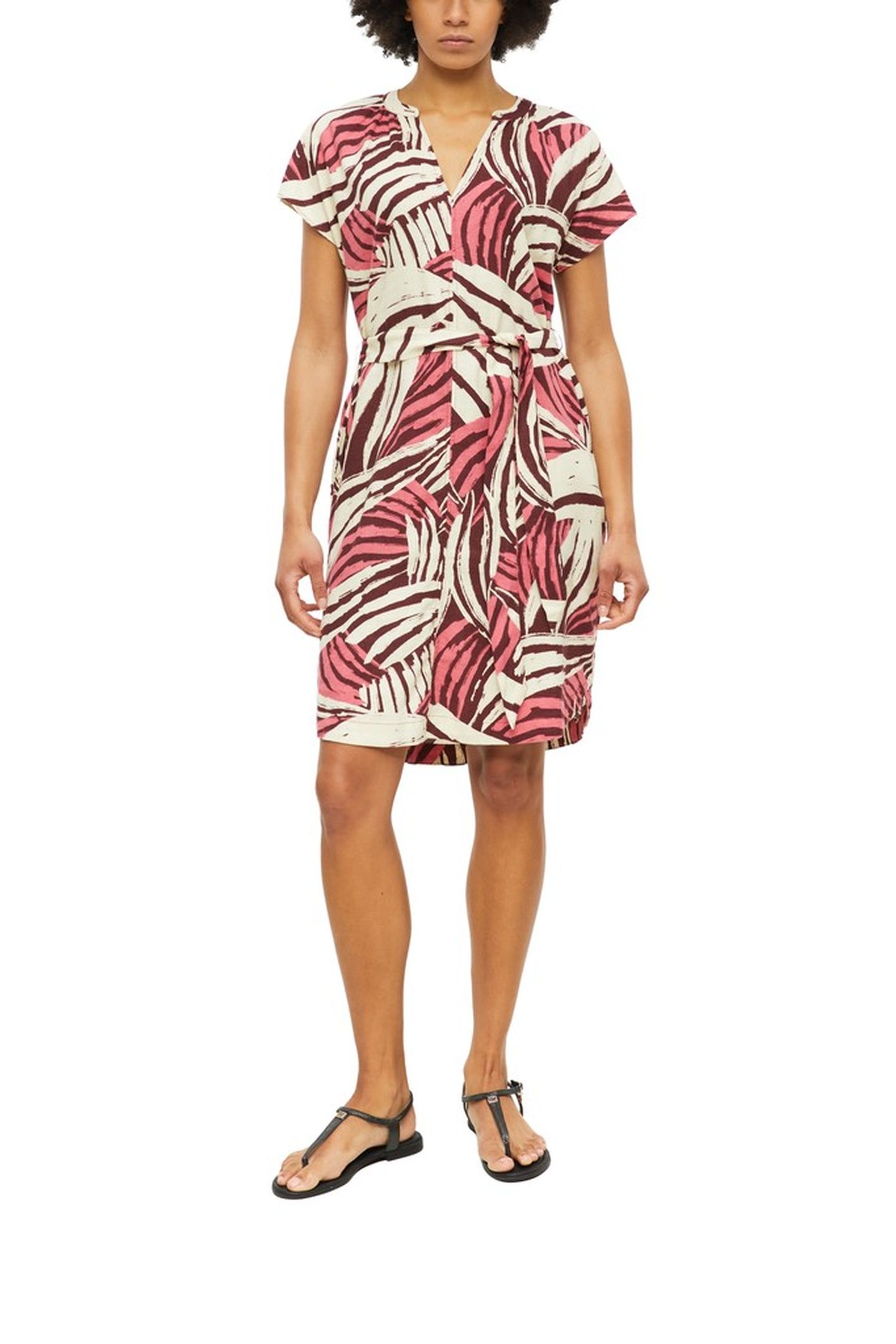 S.OLIVER DRESSES PINK BURGUNDY 3