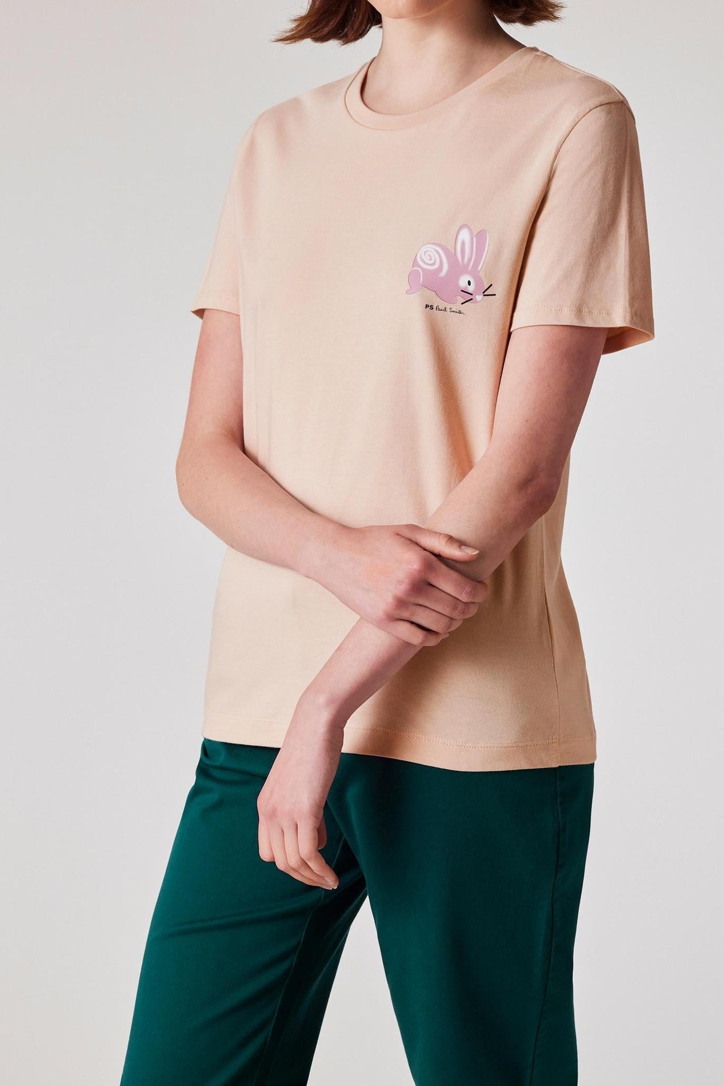 WOMENS BUNNY T-SHIRT TAN 1