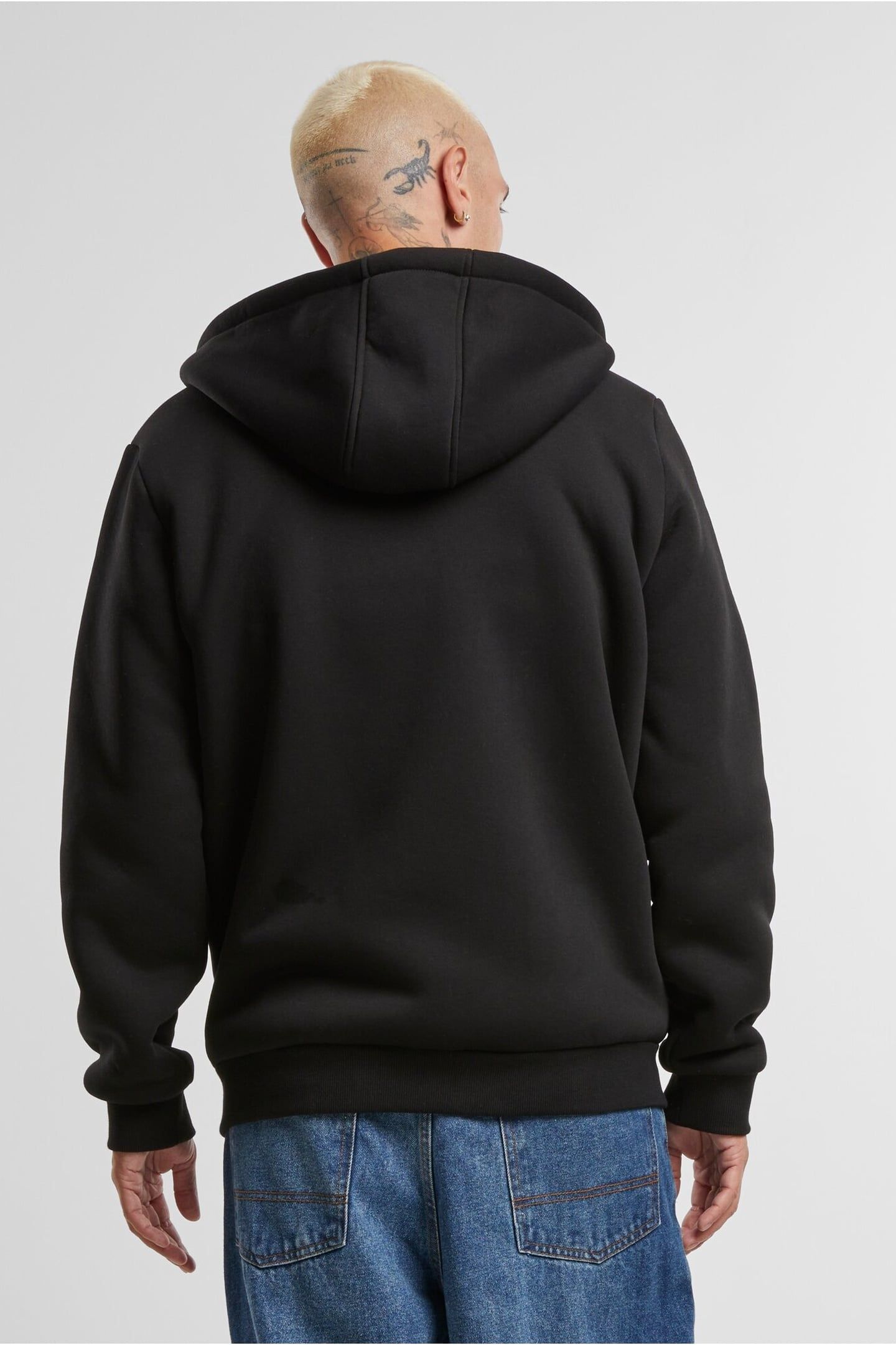 BONDED SHERPA ZIP HOODY BLACK 2