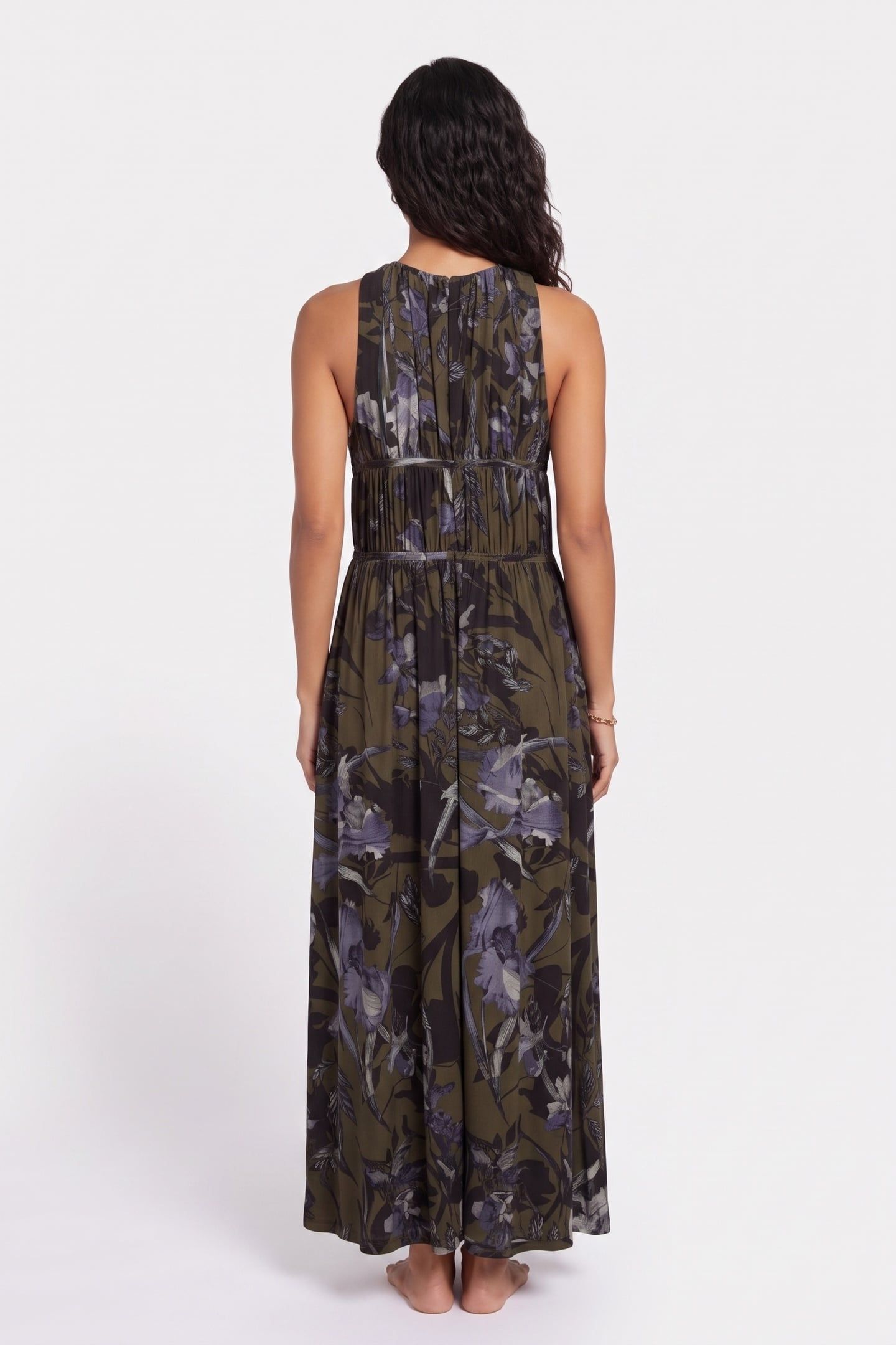 KAYA BATU DRESS DEEP KHAKI GREEN 2