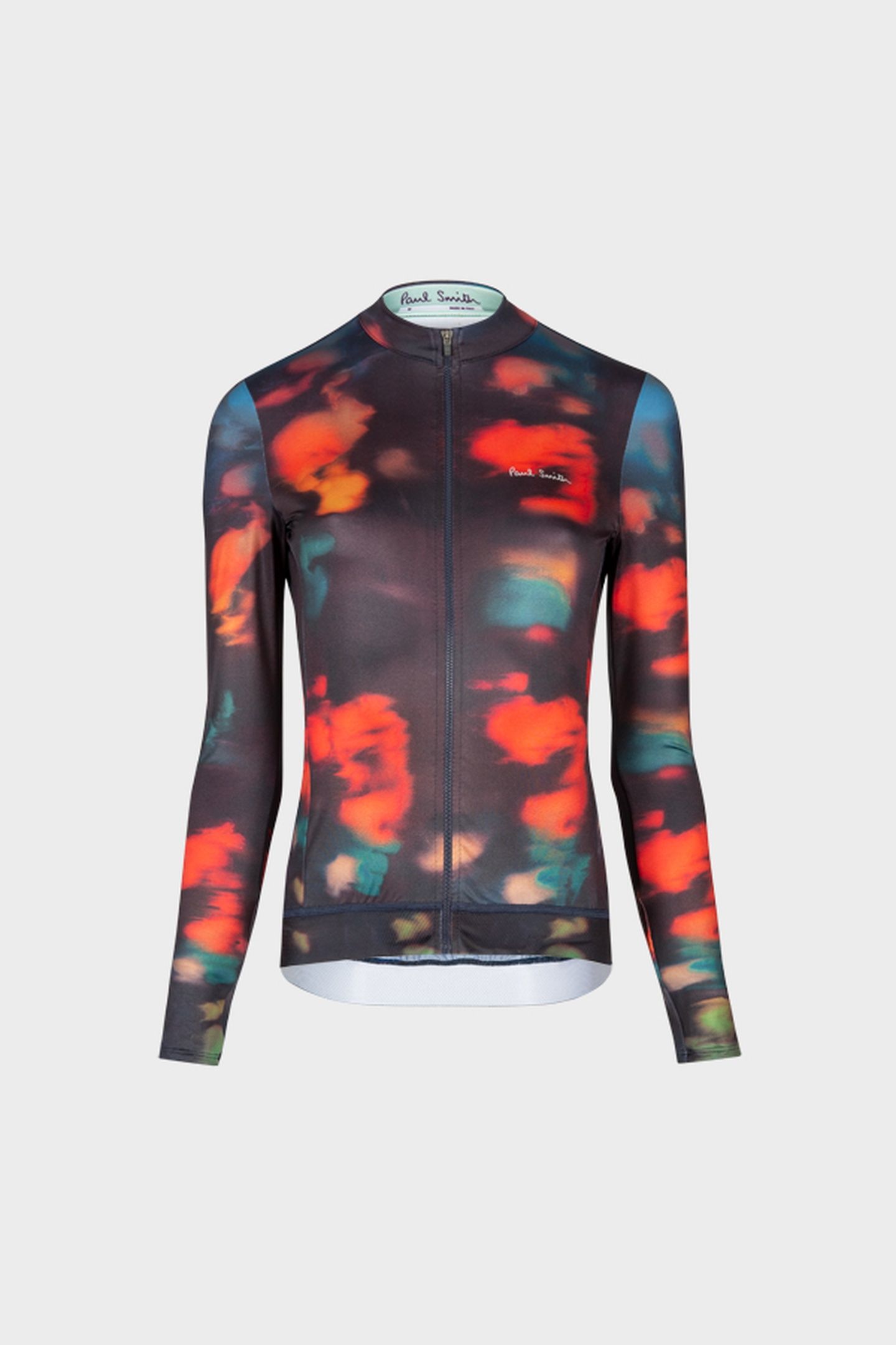 WOMENS CYCLE JERSEY L/S INK SPILL BLACK 3