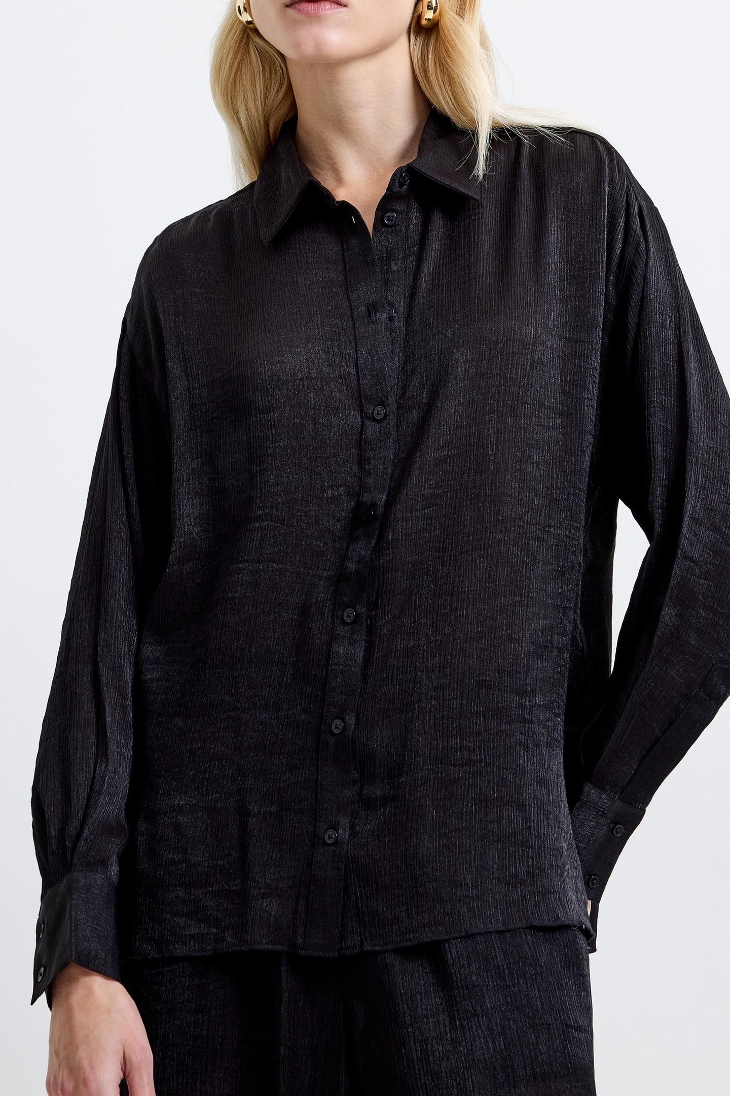 TERRY CRINKLE TOP BLACK 2