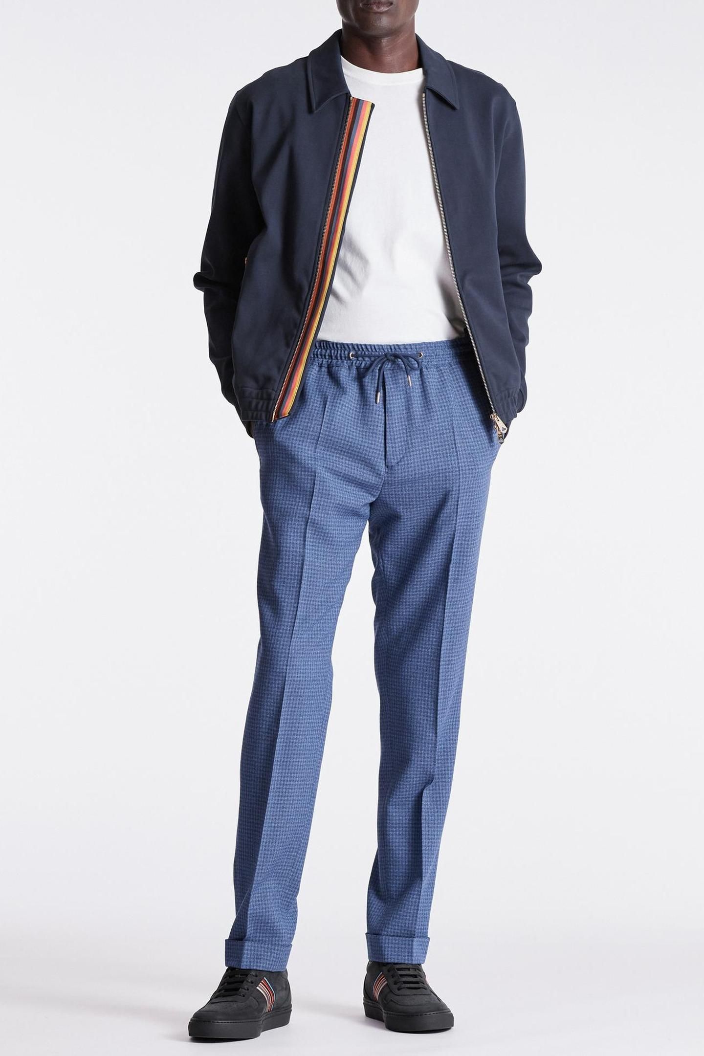 MENS DRAWCORD TROUSER COBALT BLUE 3