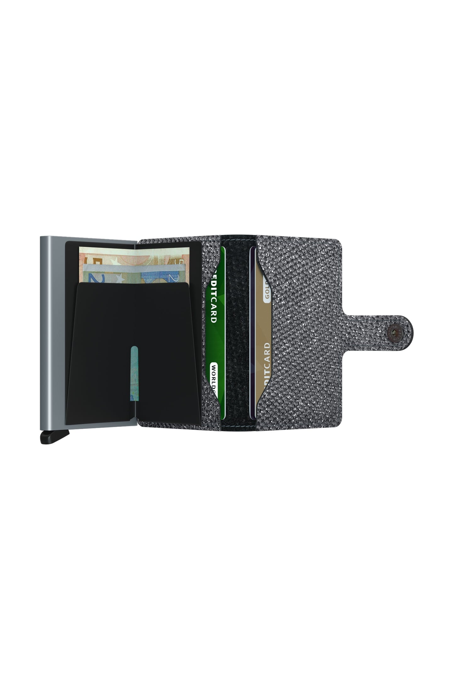 UNISEX MINIWALLET SPARKLE SILVER 4