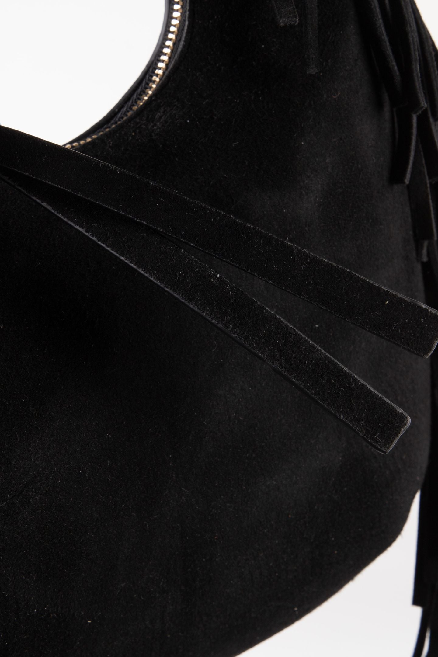 S SMALL ADELICE FRINGED BLACK 4