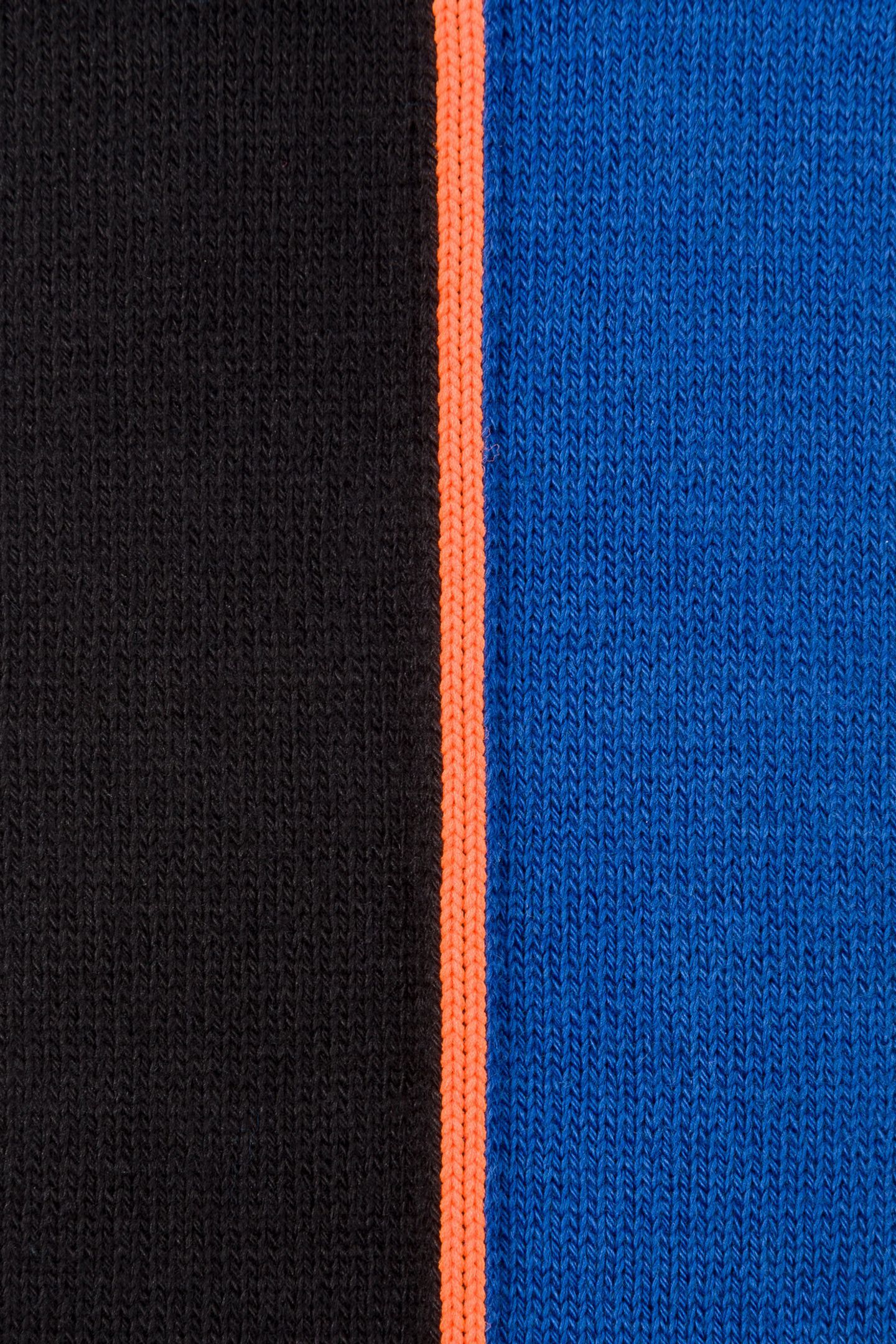 MEN SOCK VERTICAL BLK COBALT BLUE 5