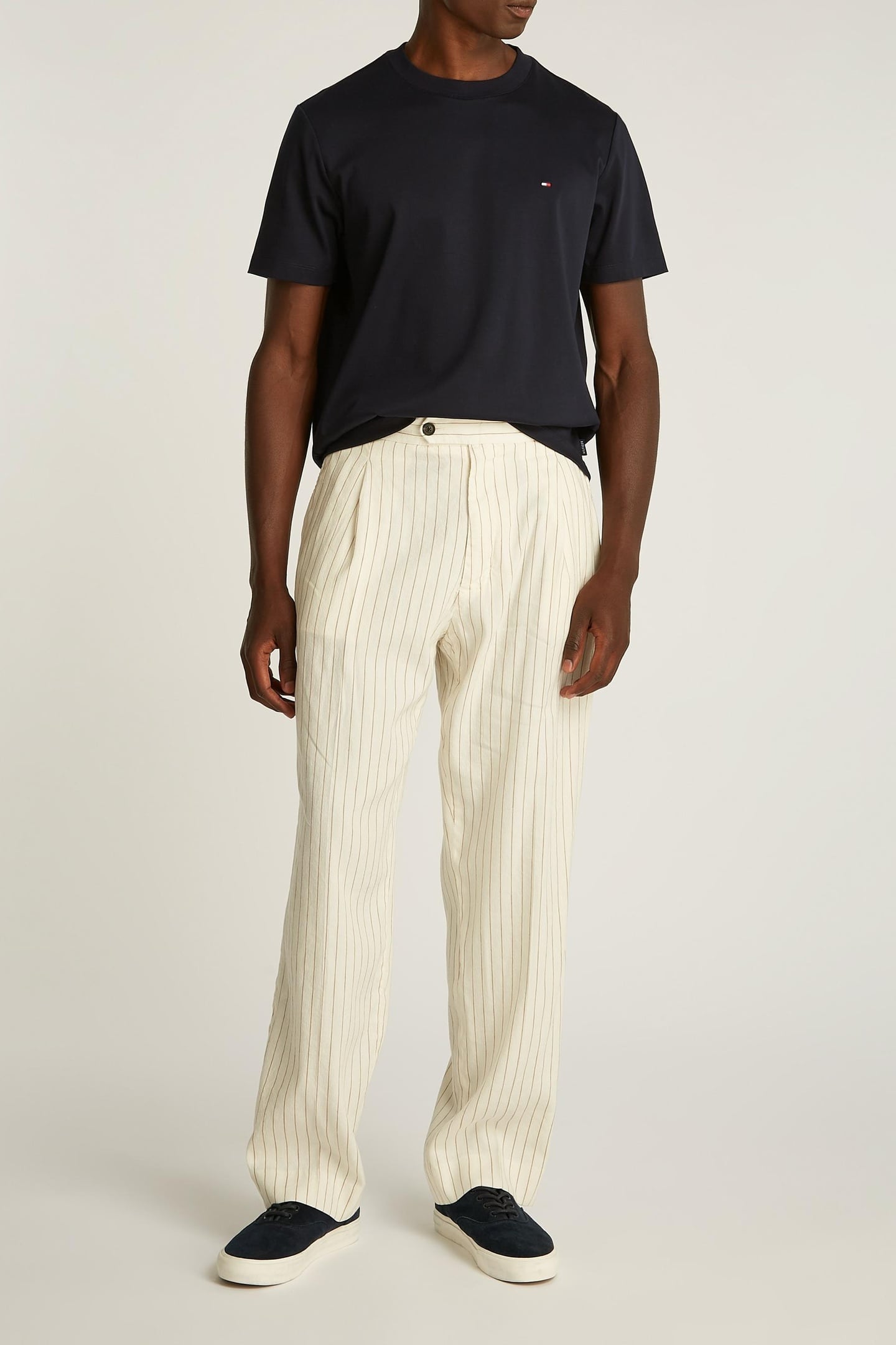 LUXURY INTERLOCK T-SHIRT NAVY BLUE 1