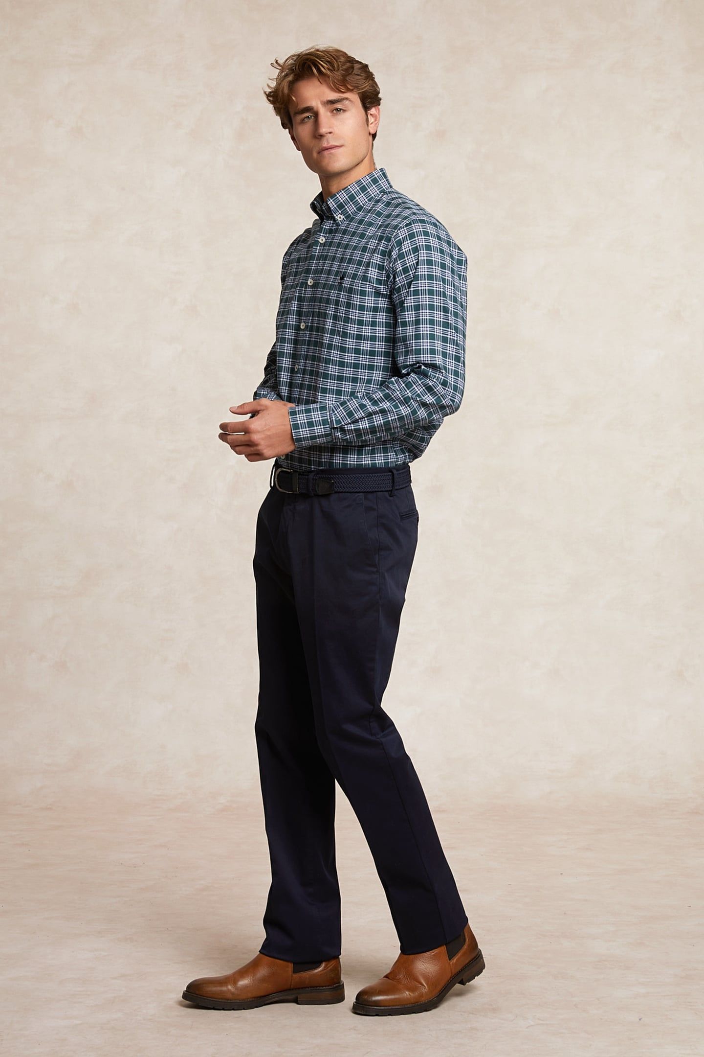 BASIC CHINO STRETCH BLUE 1