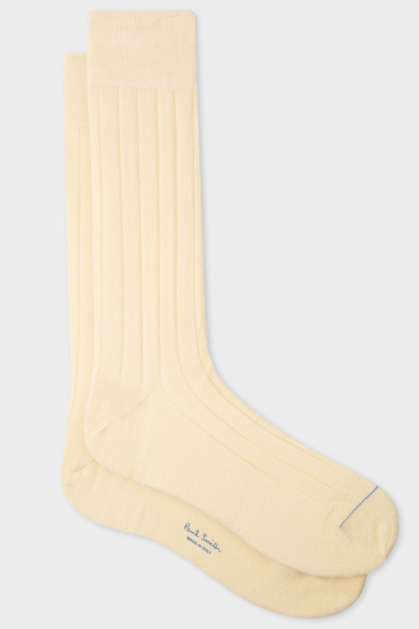 MEN SOCK RIB PLAIN CREAM 3