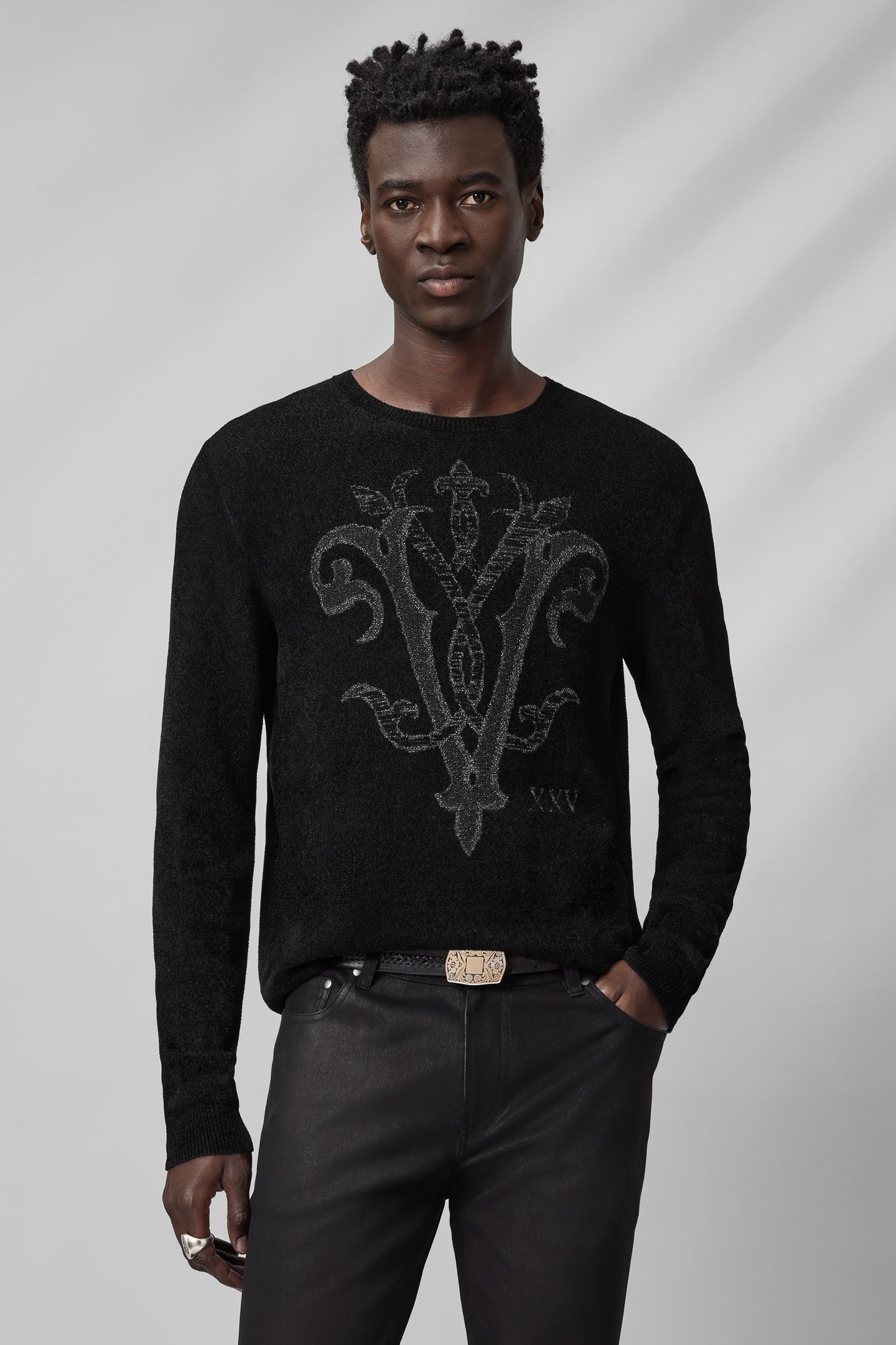 DELROY ANNIVERSARY SWEATER BLACK 1