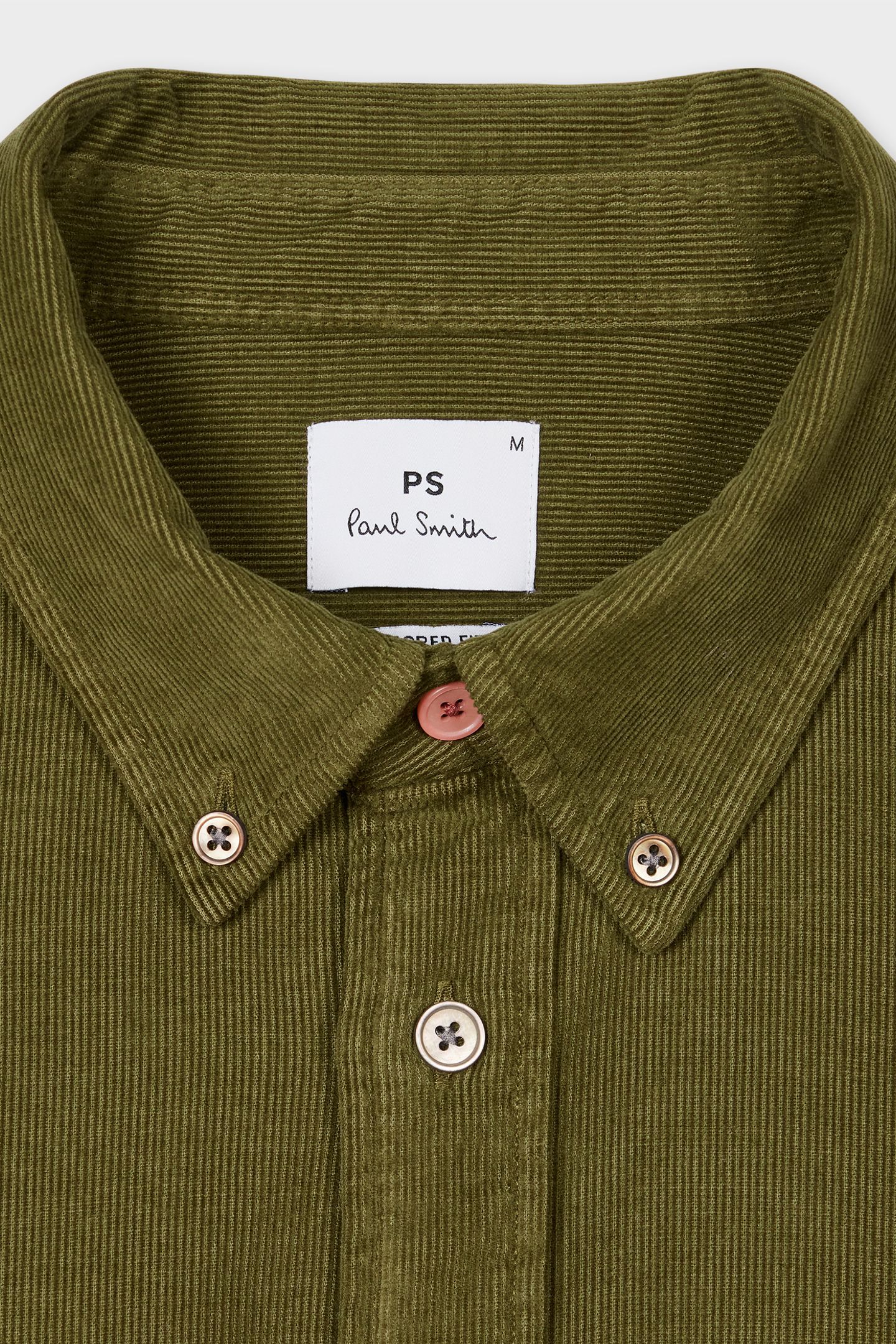 MENS LS TAILORED FIT SHIRT BD COL OLIVE GREEN 3