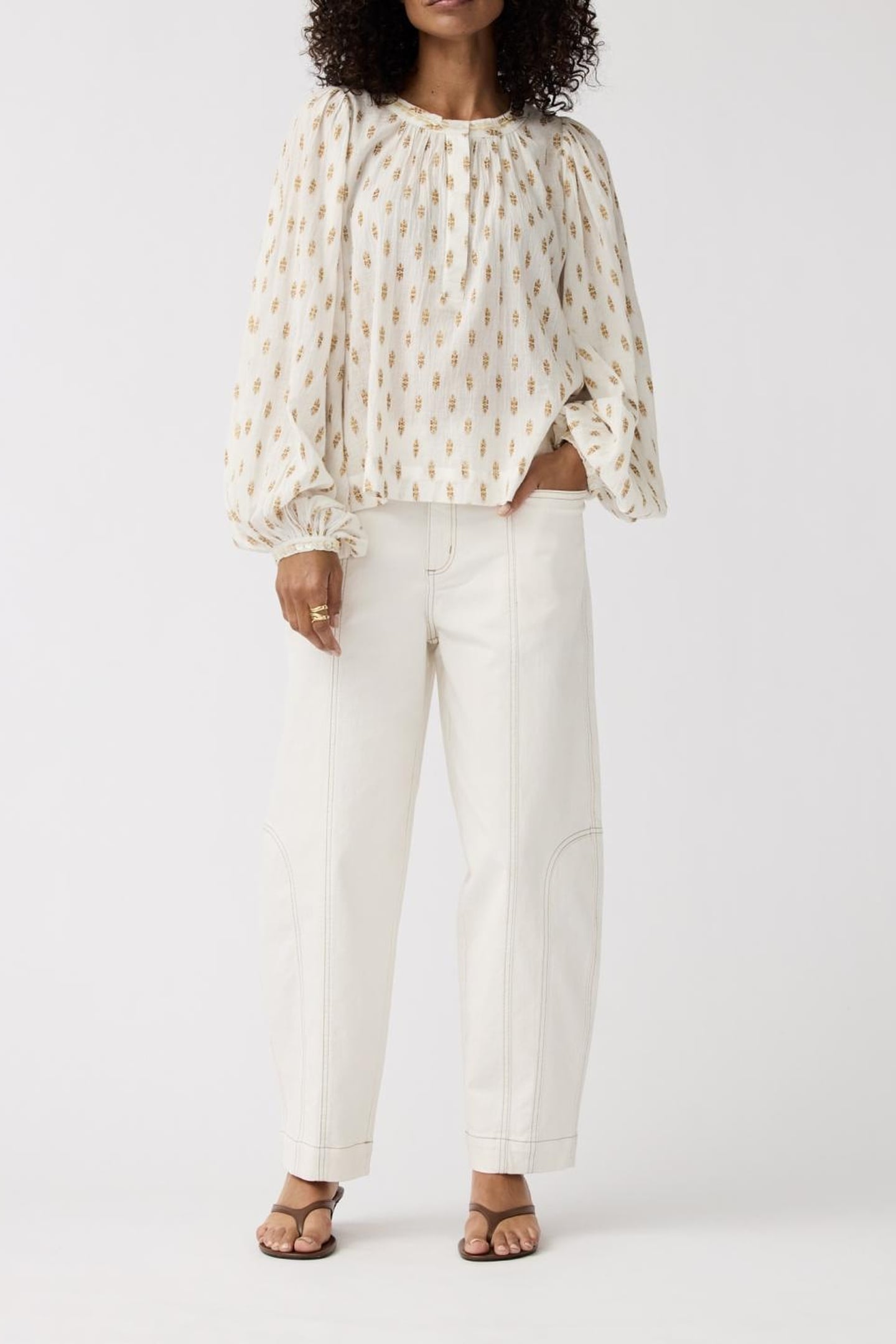PANTS ABBI ECRU 1