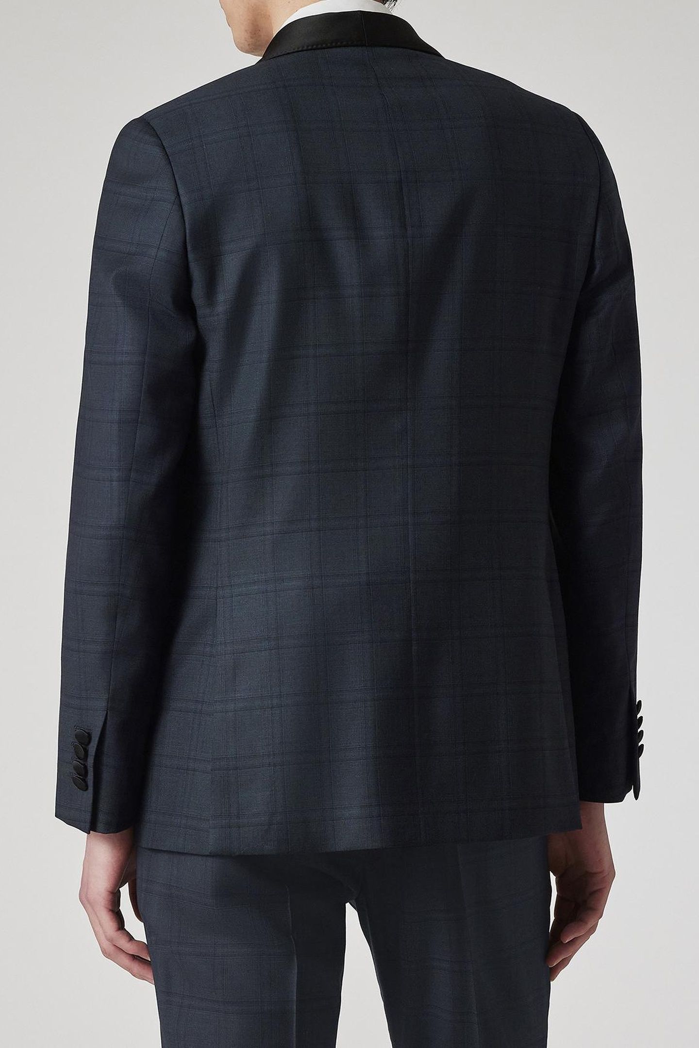 MENS TAILORED FIT 1 BTN JACKET VERY DARK NAVY 3