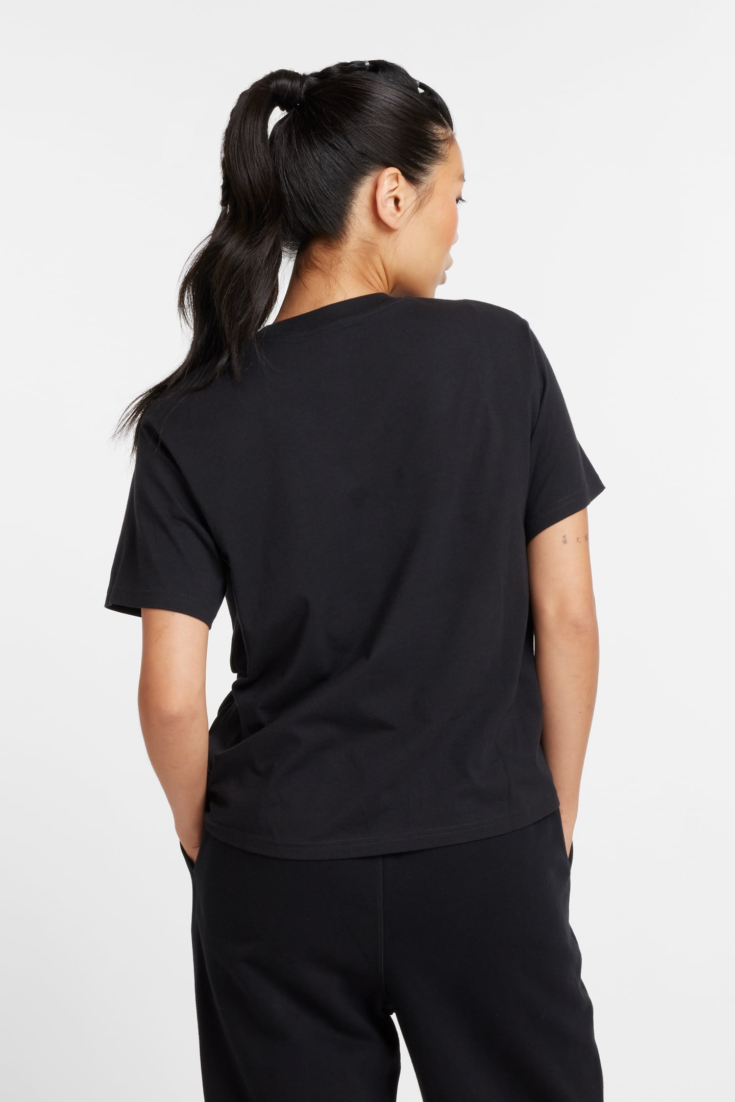 SPORT JERSEY RELAXED LOGO T-SHIRT BLACK 3