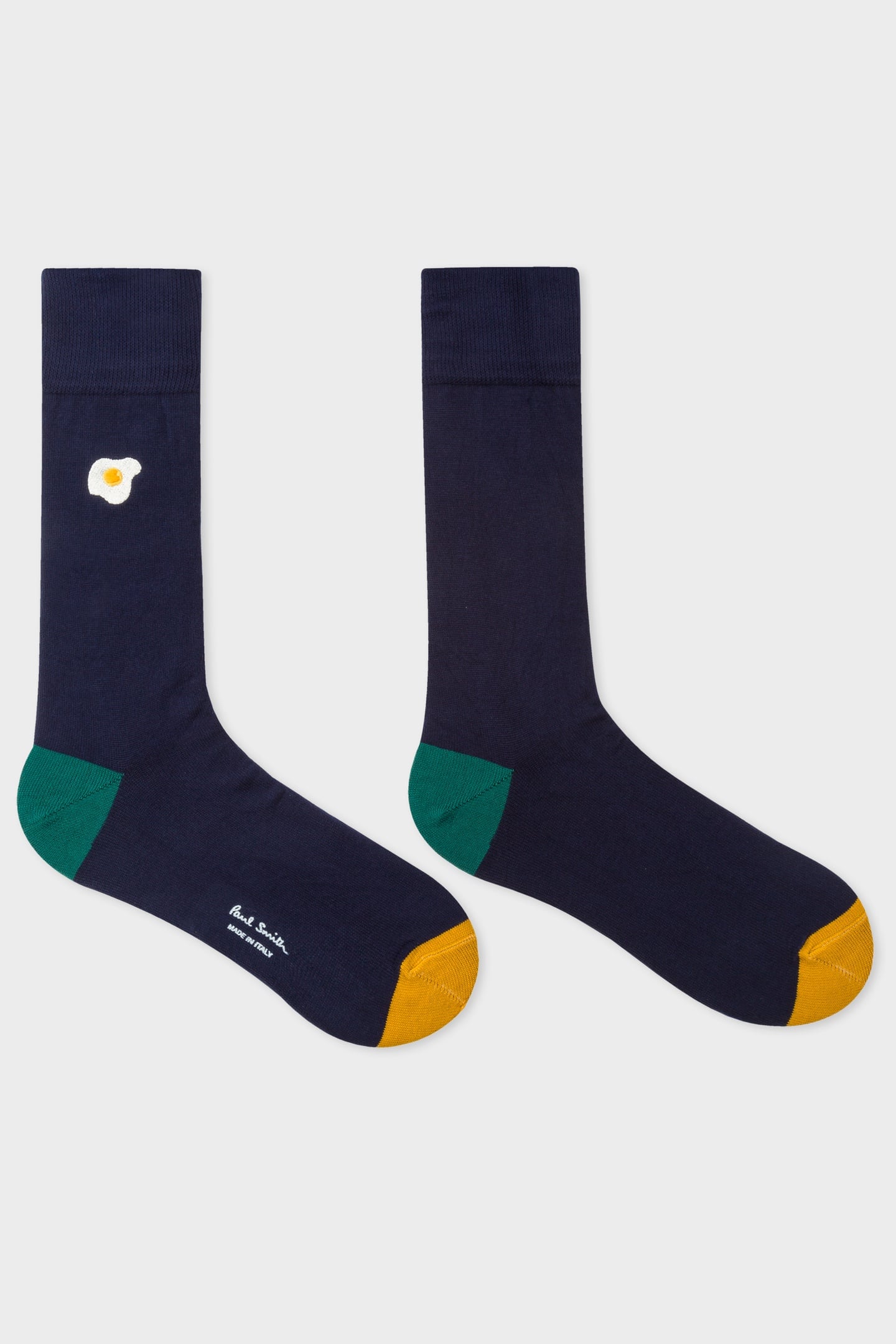 MEN SOCK EMB FOOD NAVY 1