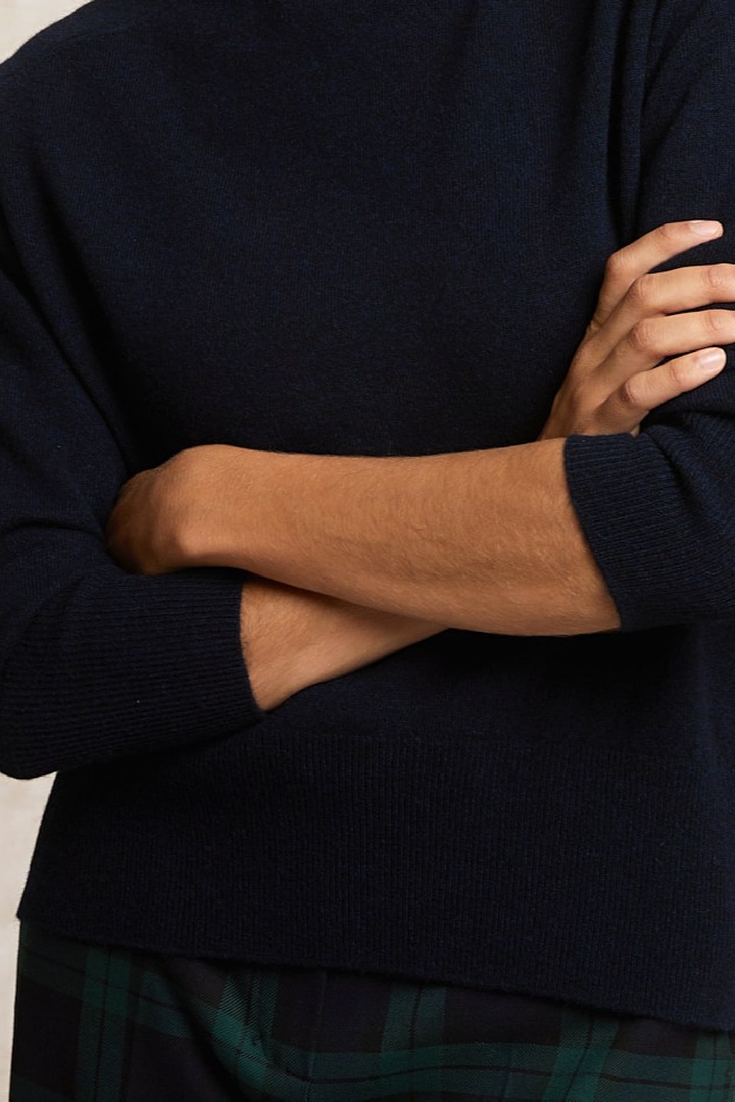 MOCK-NECK JERSEY WO SWT LS BLUE 3