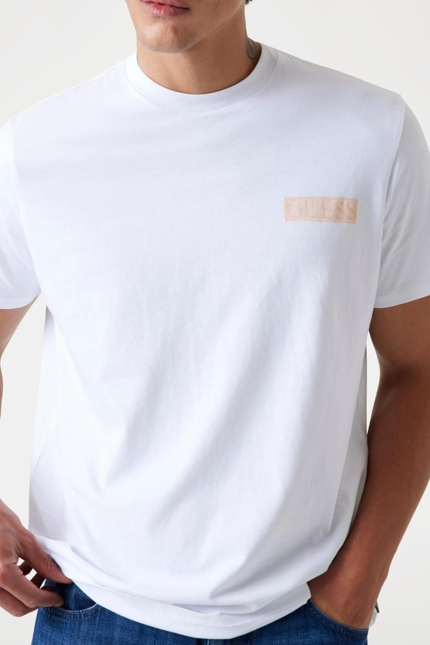 SS BSC PAINTERS TEE PURE WHITE/ENERGY PE 2