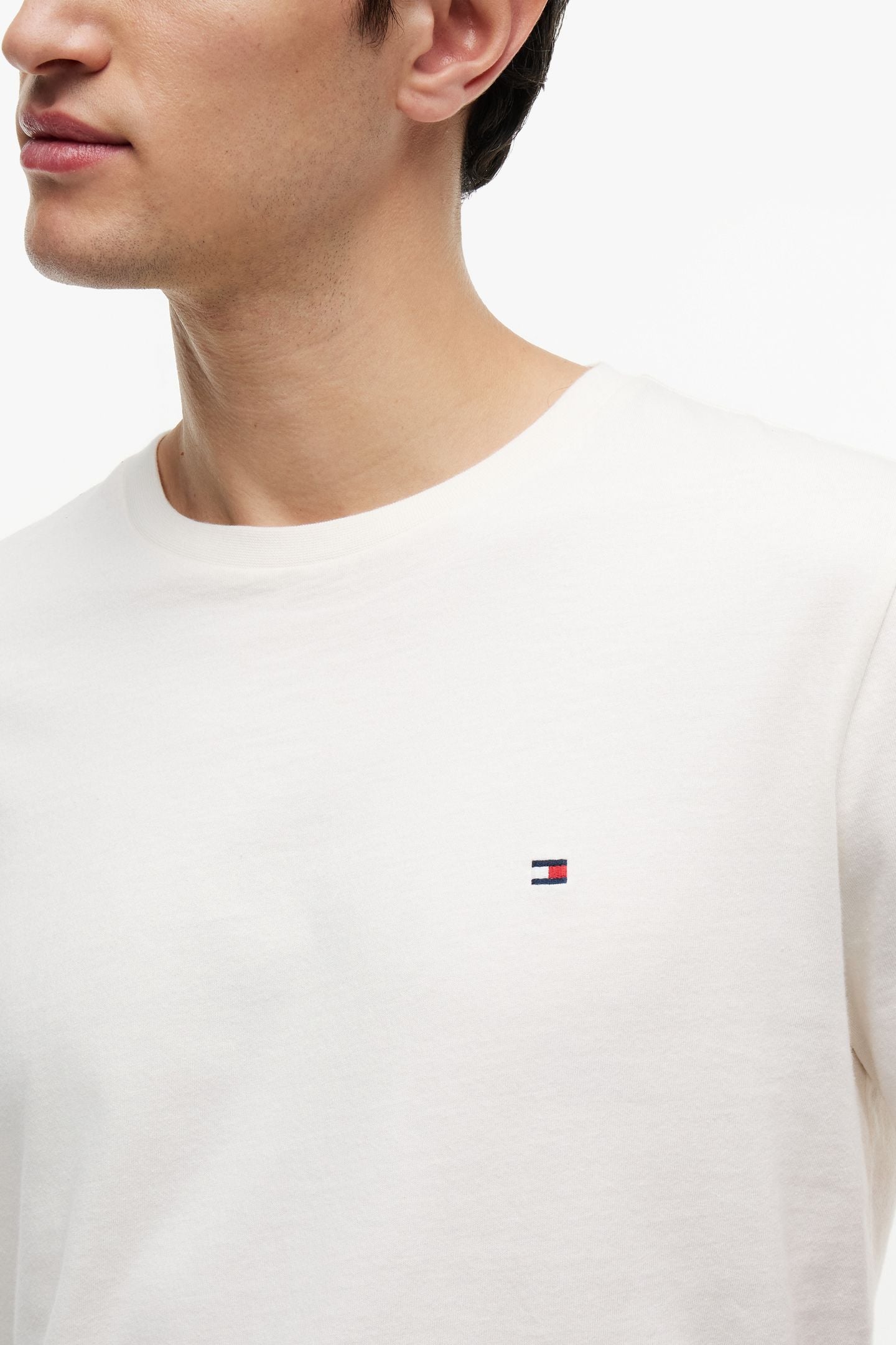 FLAG EMBROIDERY T-SHIRT IVORY PETAL 5