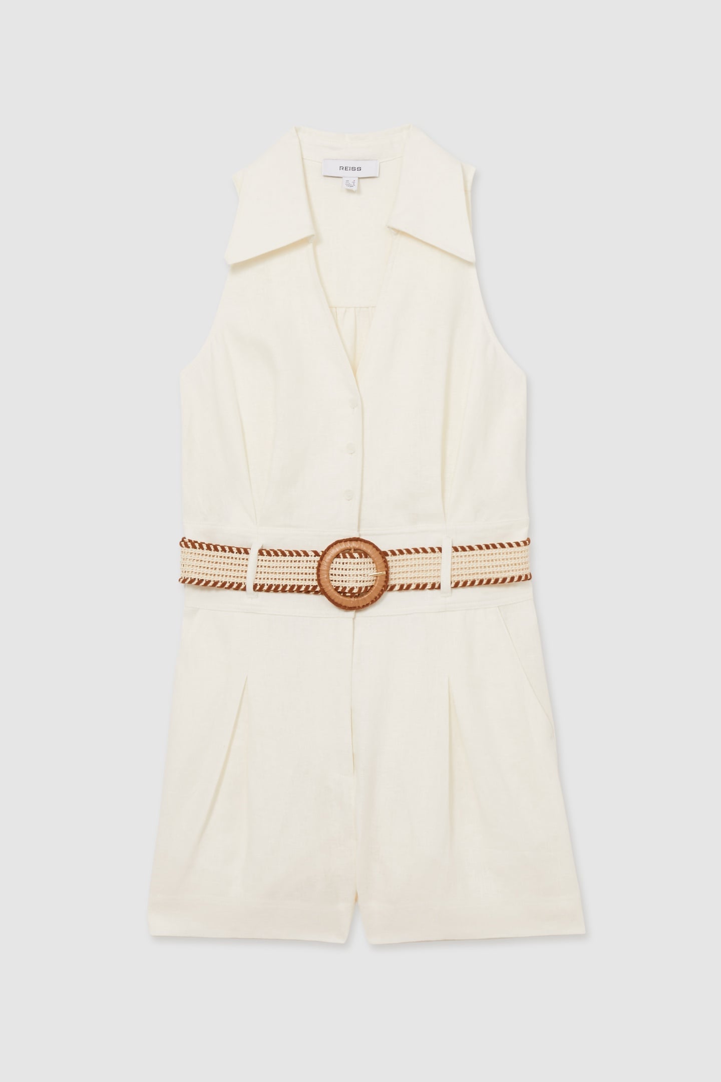 LINEN PLAYSUIT CREAM 4