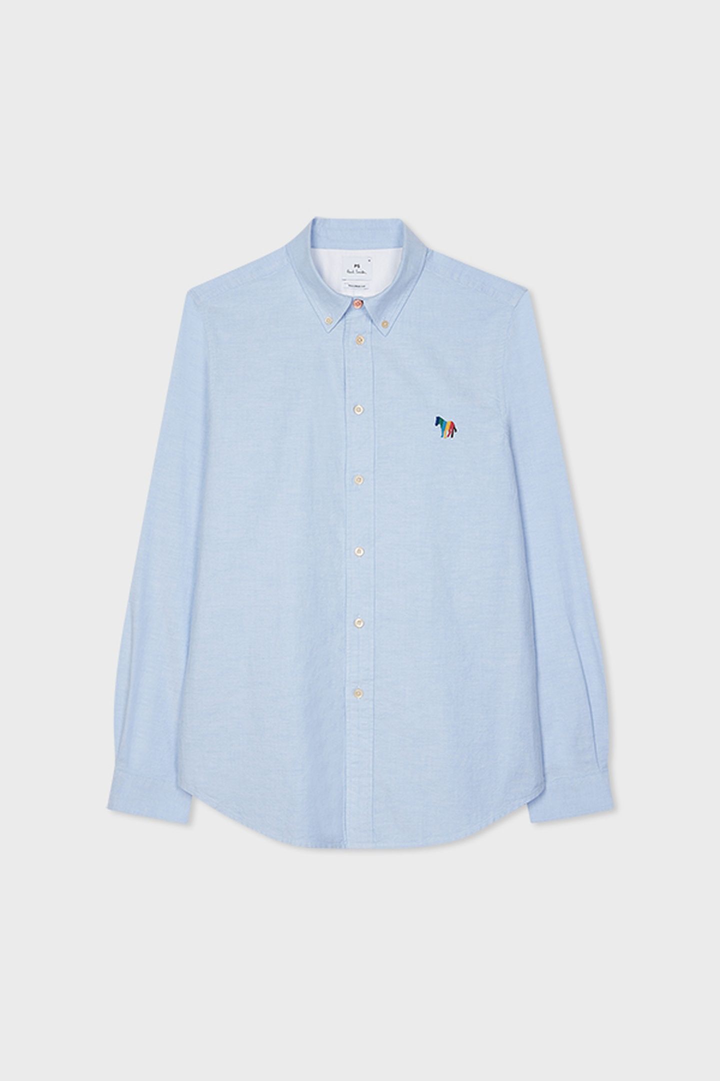 MENS LS TAILORED FIT SHIRT BS ZEB LIGHT BLUE 3