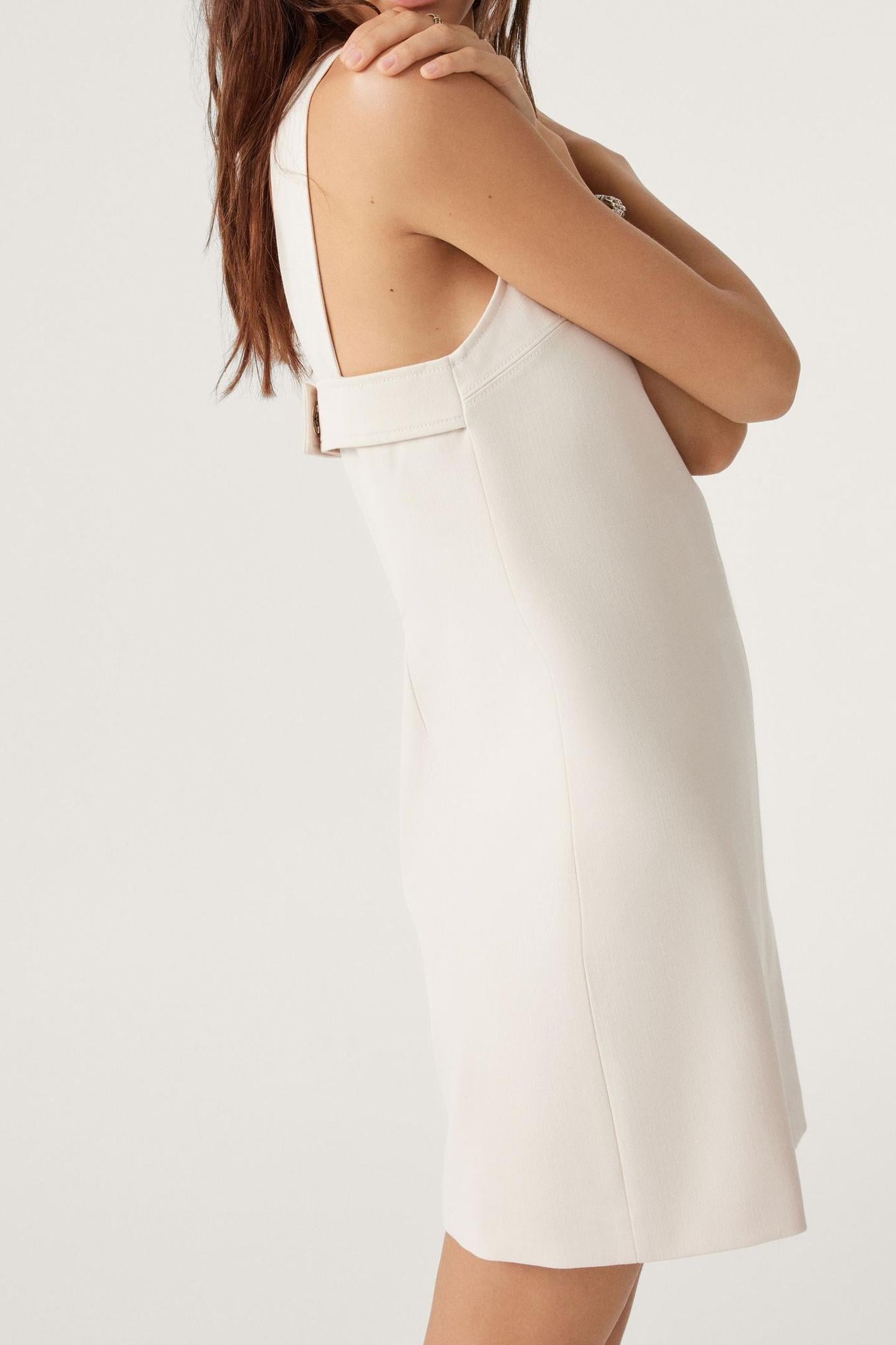 MINI DRESS ECRU 3