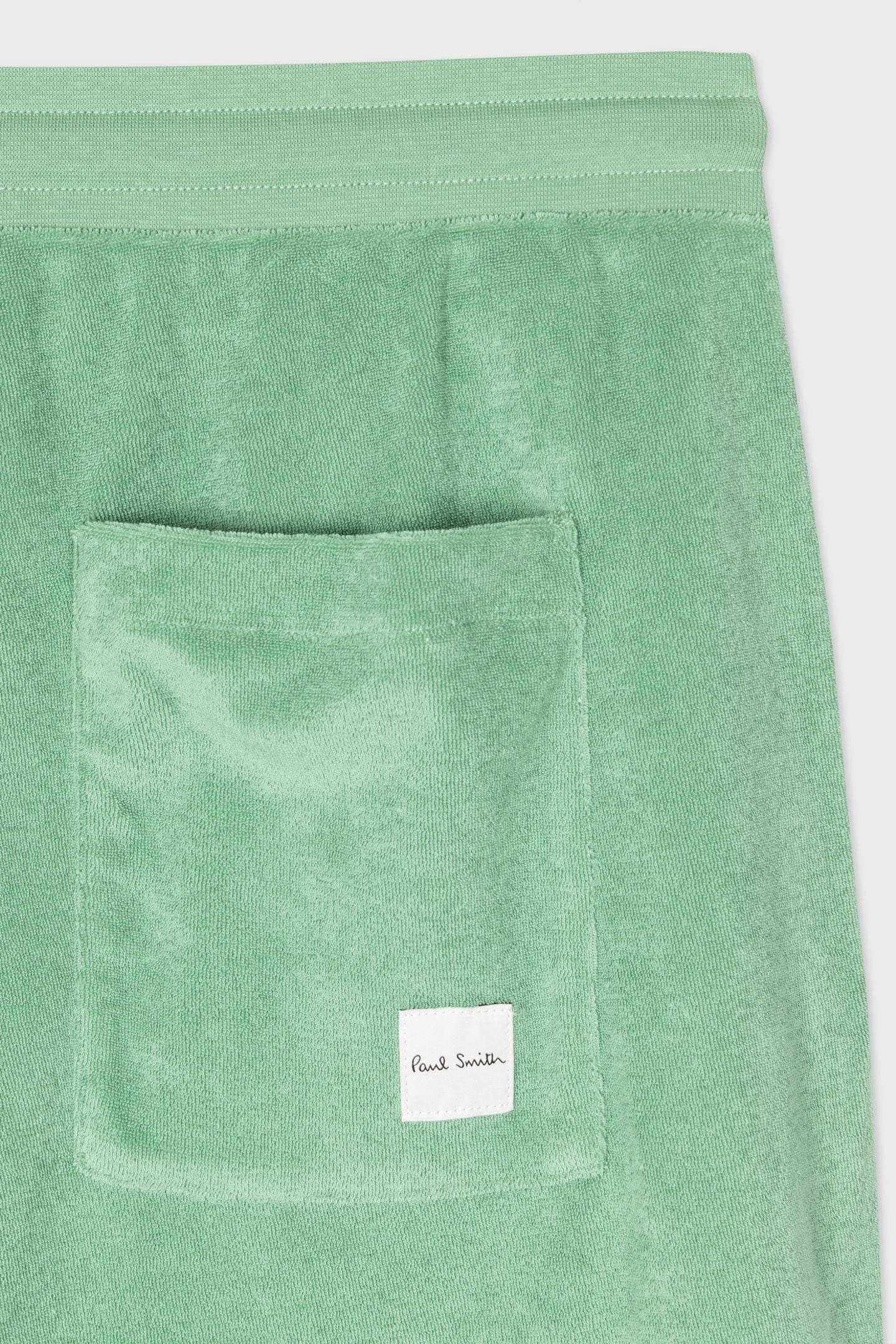 MEN SHORT TOWEL STRIPE BOTTLE GREEN 7