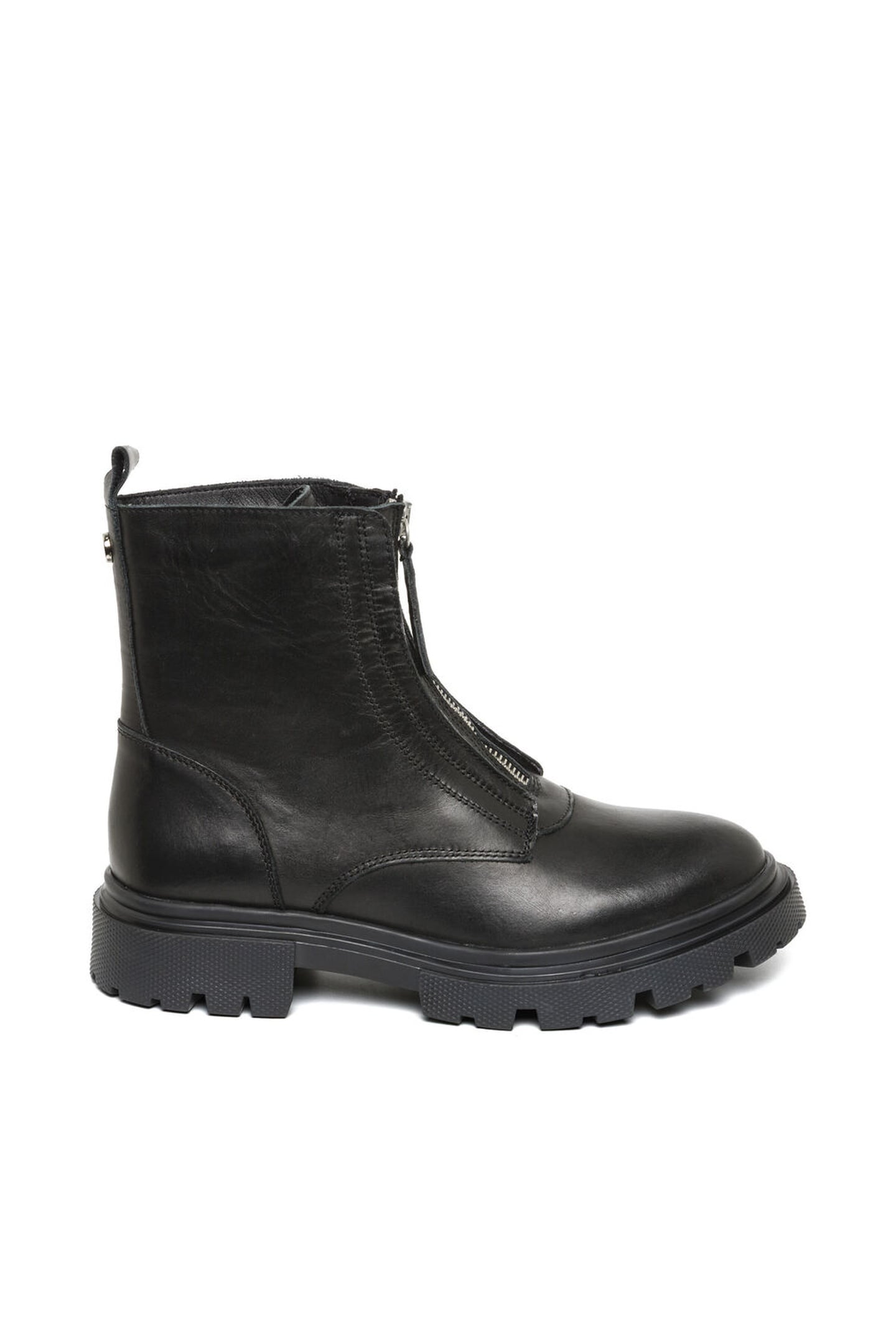 RILANA BOOTIES BLACK LEATHER 1