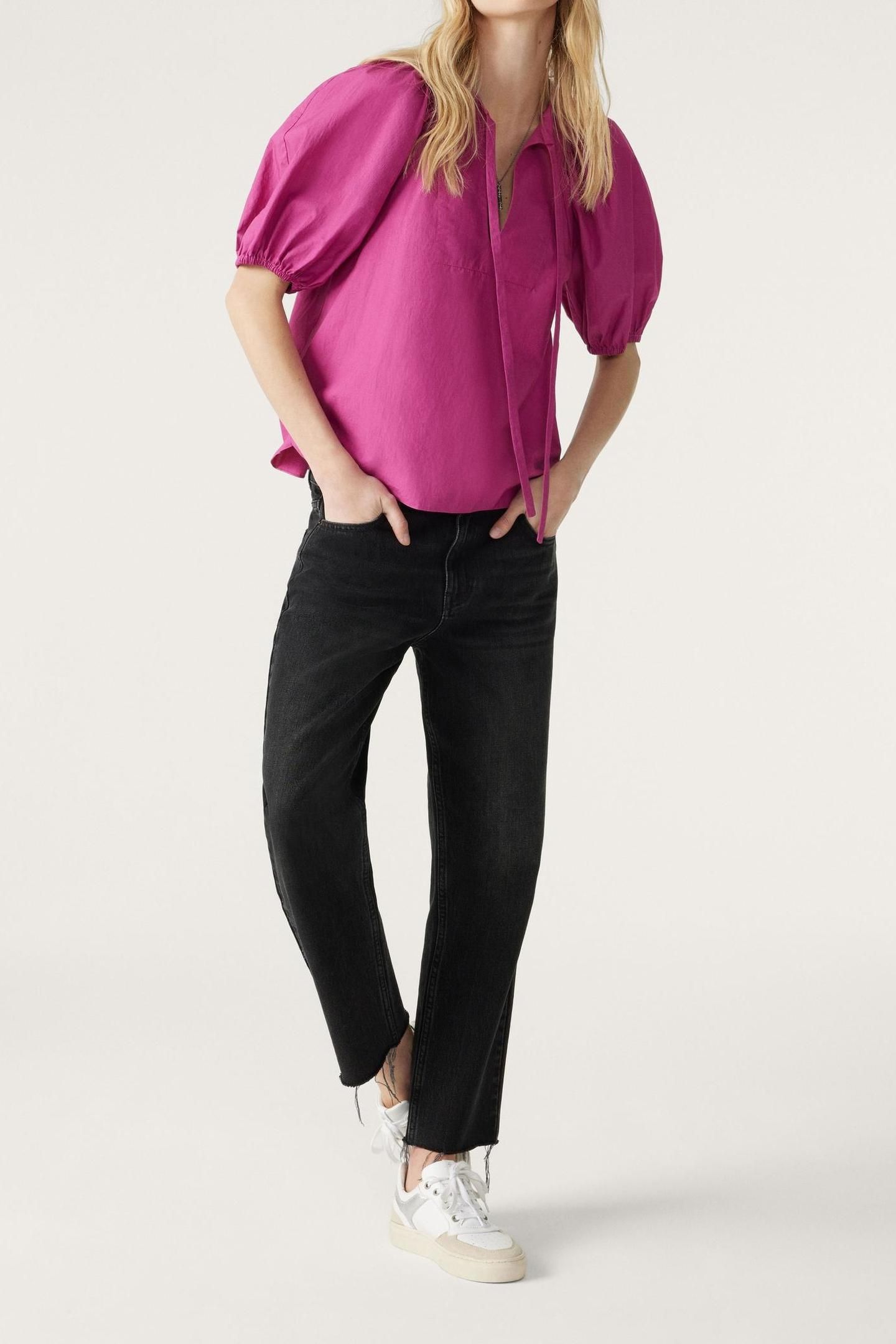 SHORT SLEEVES TOP FUSHIA 4