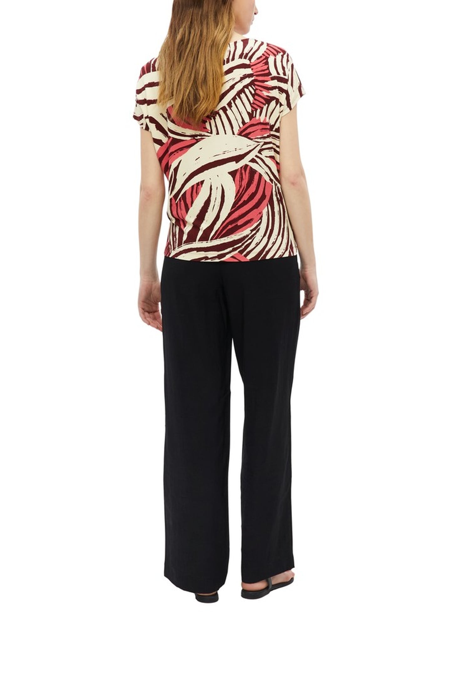 S.OLIVER T-SHIRTS PINK BURGUNDY 2