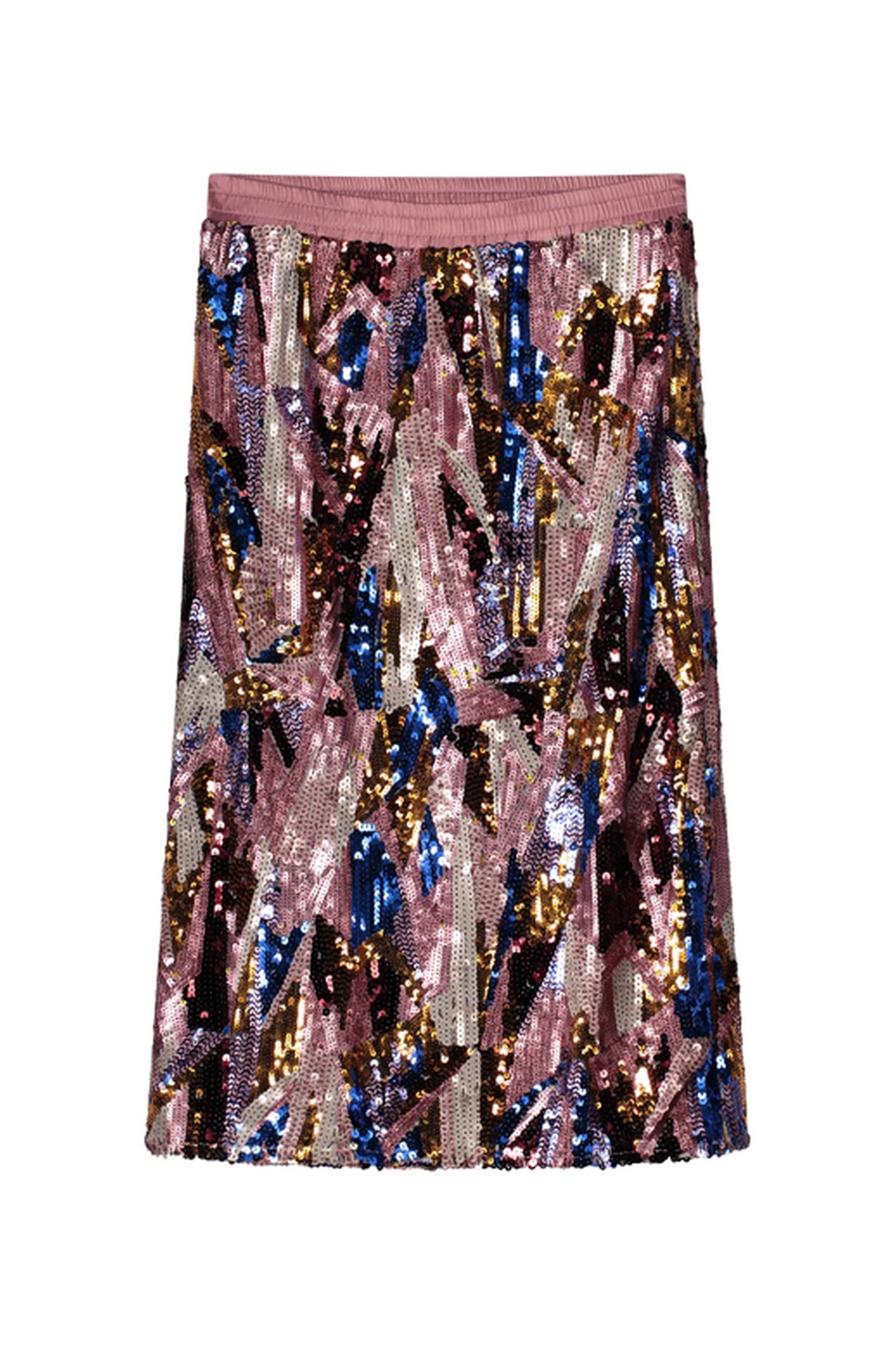 SKIRT WAVE SEQUINS MULTI 1