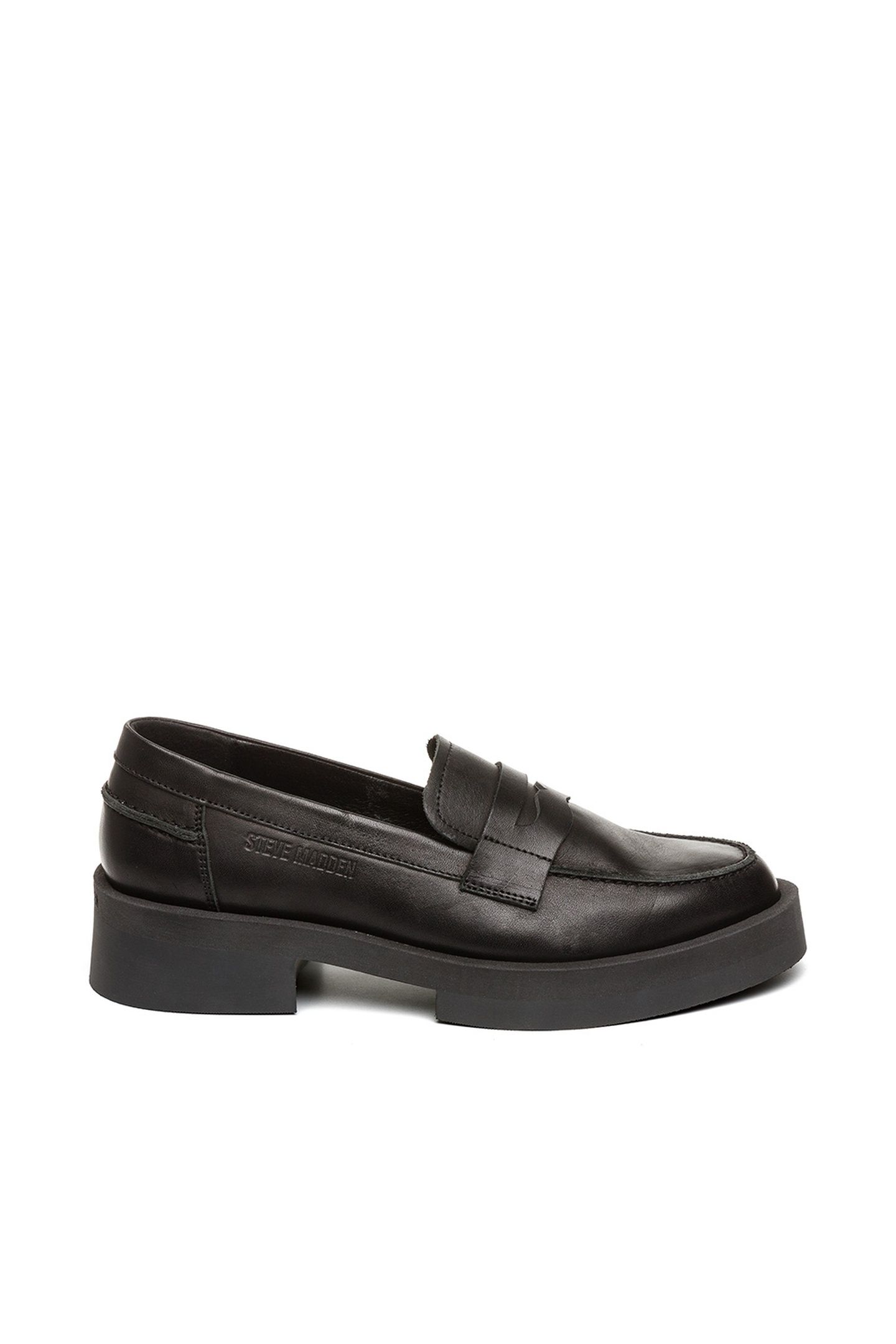 MARINA FLAT SHOES BLACK LEATHER 1