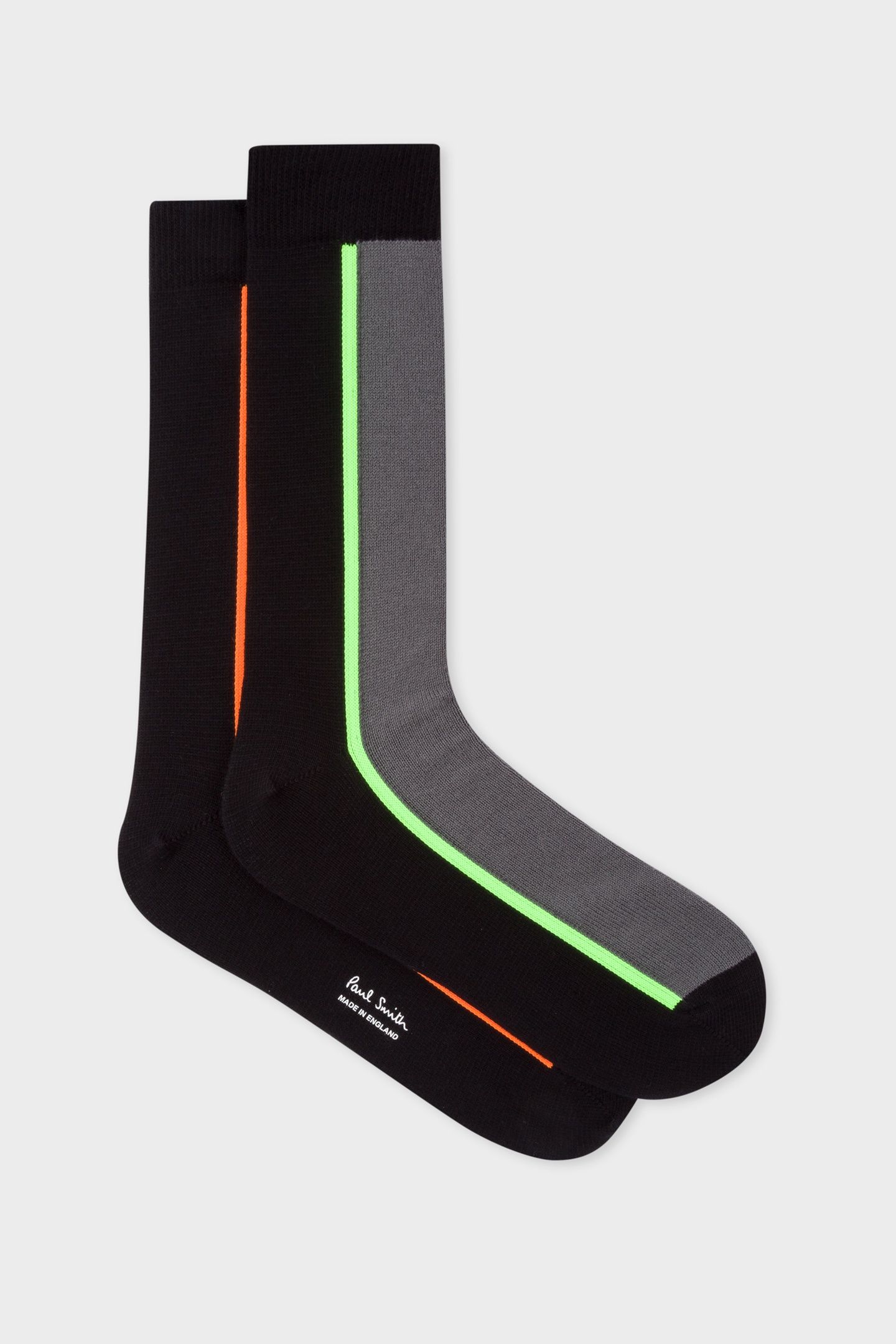MEN SOCK SIDE VERTICAL BLACK 2