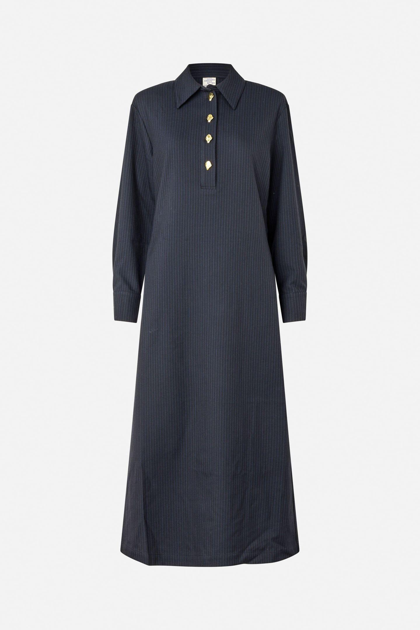 ANNELLA DRESS BLACKISH PINSTRIPE 3