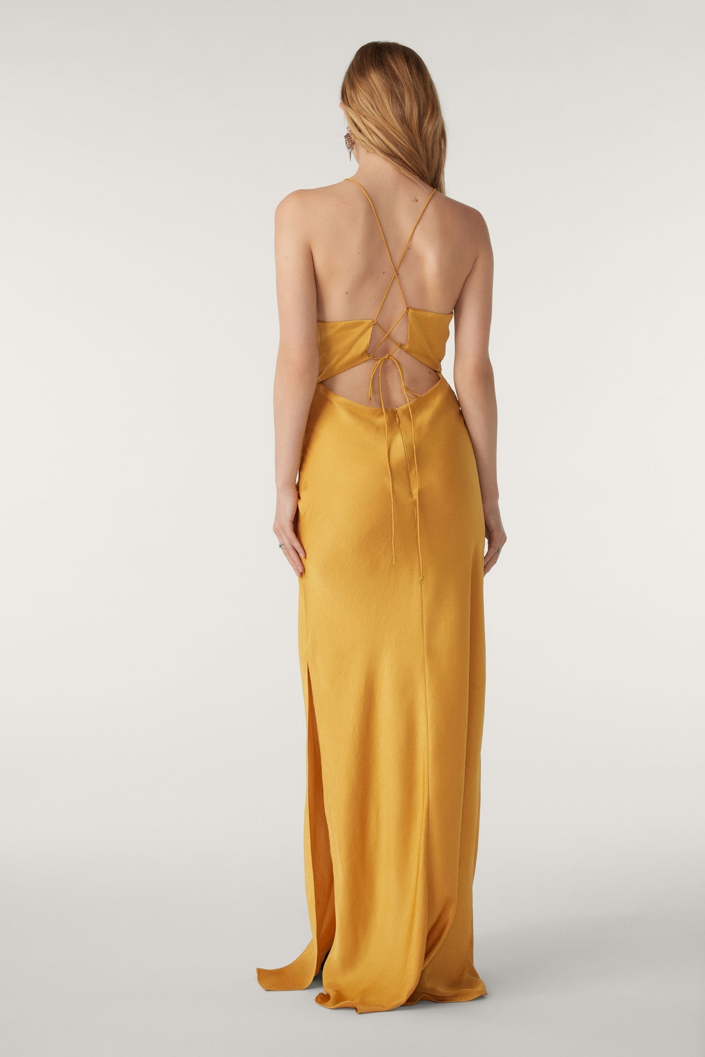 LONG DRESS OCRE 2