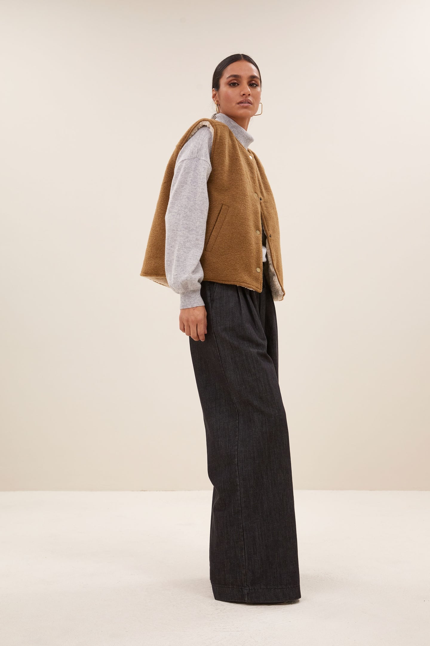 JOELLE WOOL JACKET CAMEL 4
