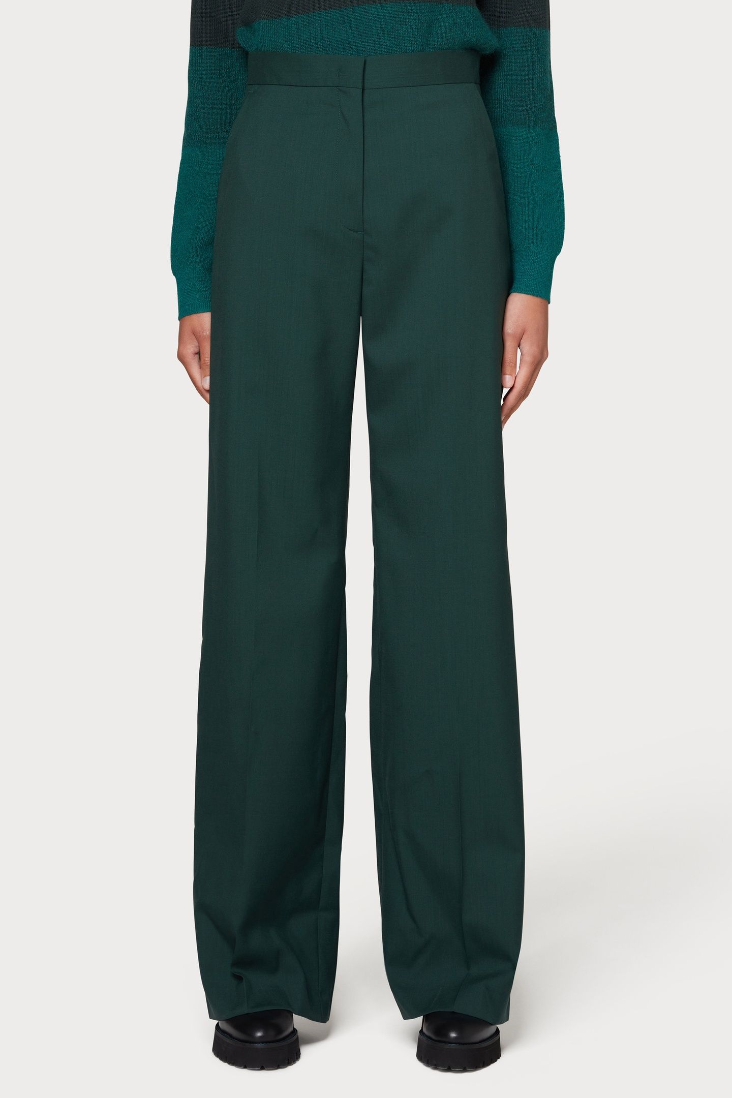 WOMENS TROUSERS BOTTLE GREEN 3