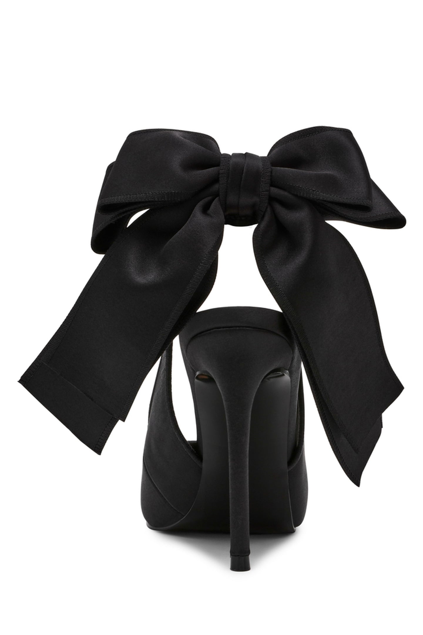 TEACUP PUMPS BLACK SATIN 4