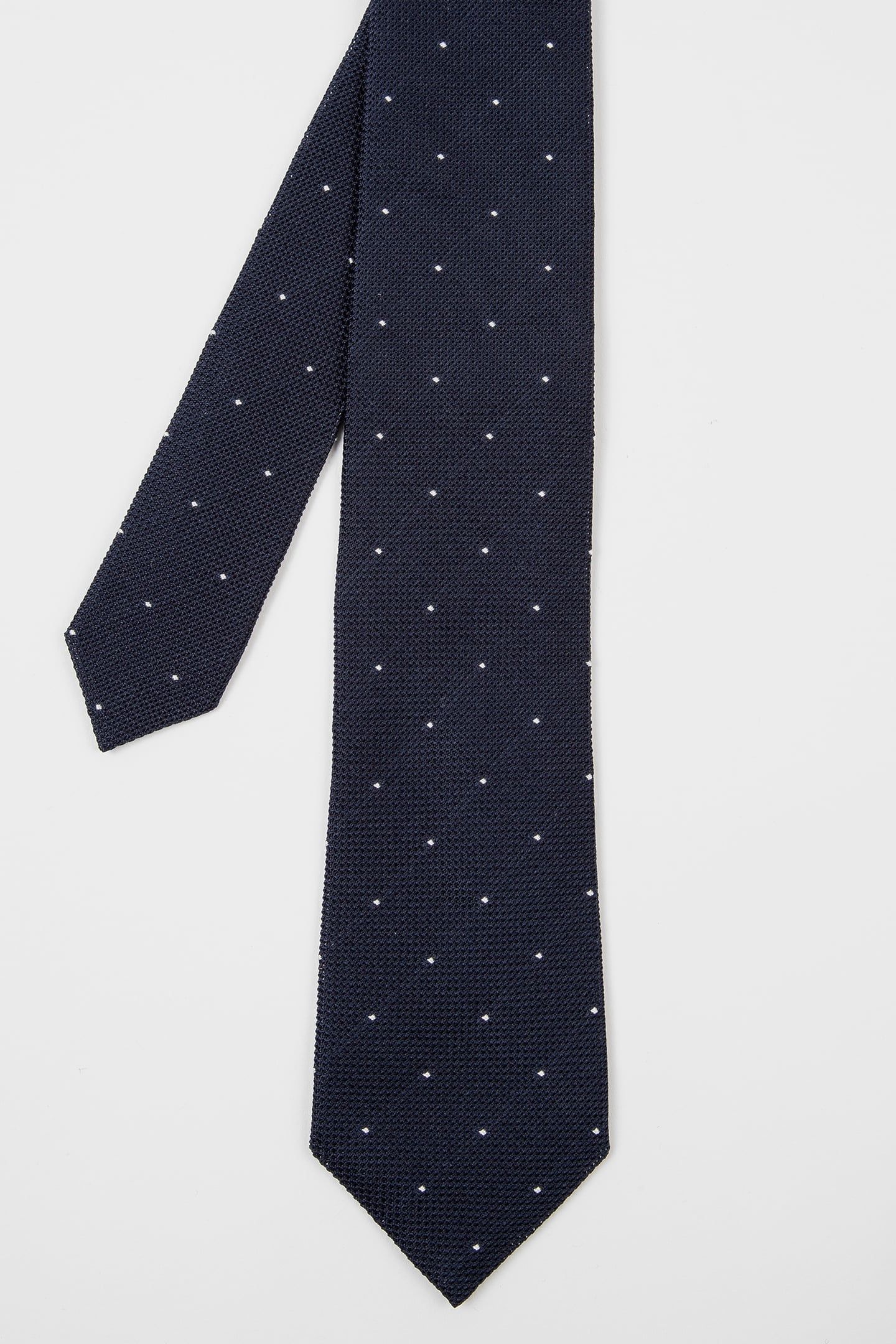 MEN TIE SMALL DOTS VERY DARK NAVY 1