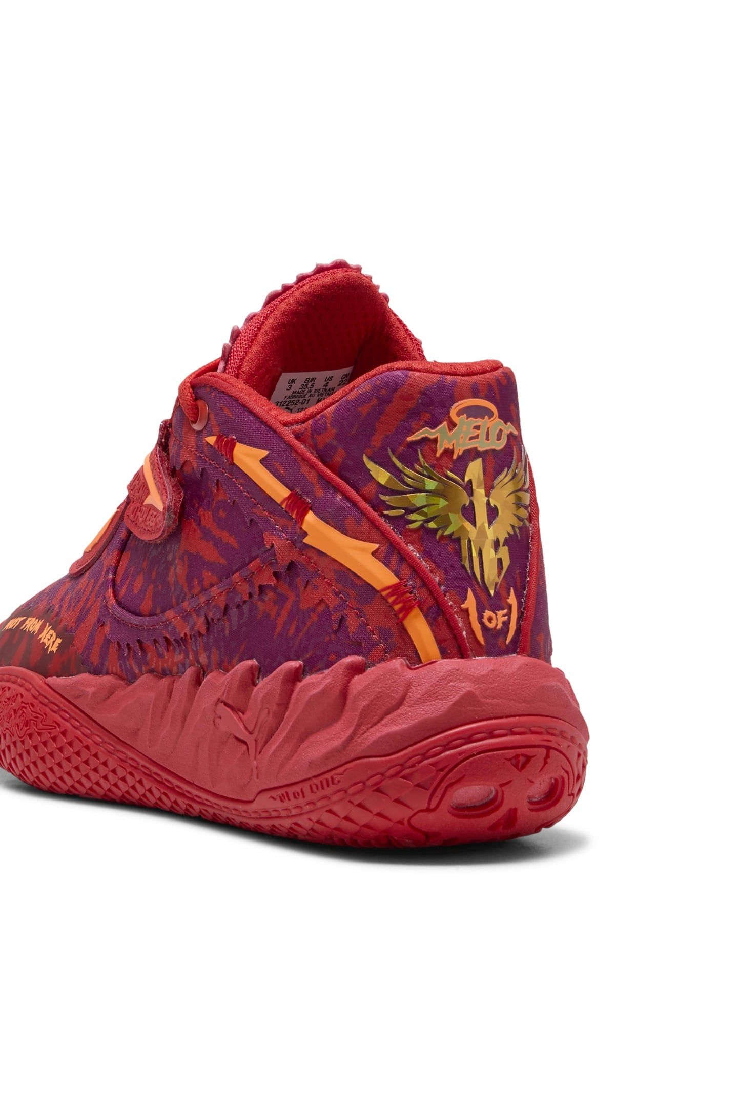 UNISEX MB.05 CROWD SURF JR RED-MAGENTA GLEAM-FLURO ORANGE PE 4