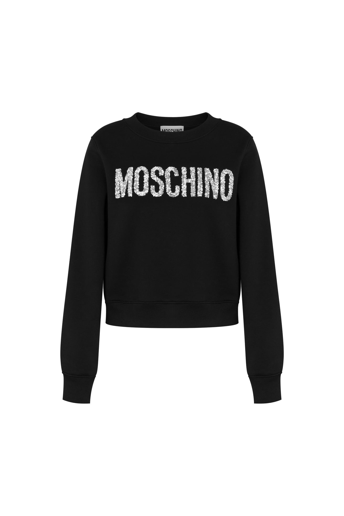 SPARKLING LOGO ORGANIC COTTON SWEATSHIRT BLACK 3