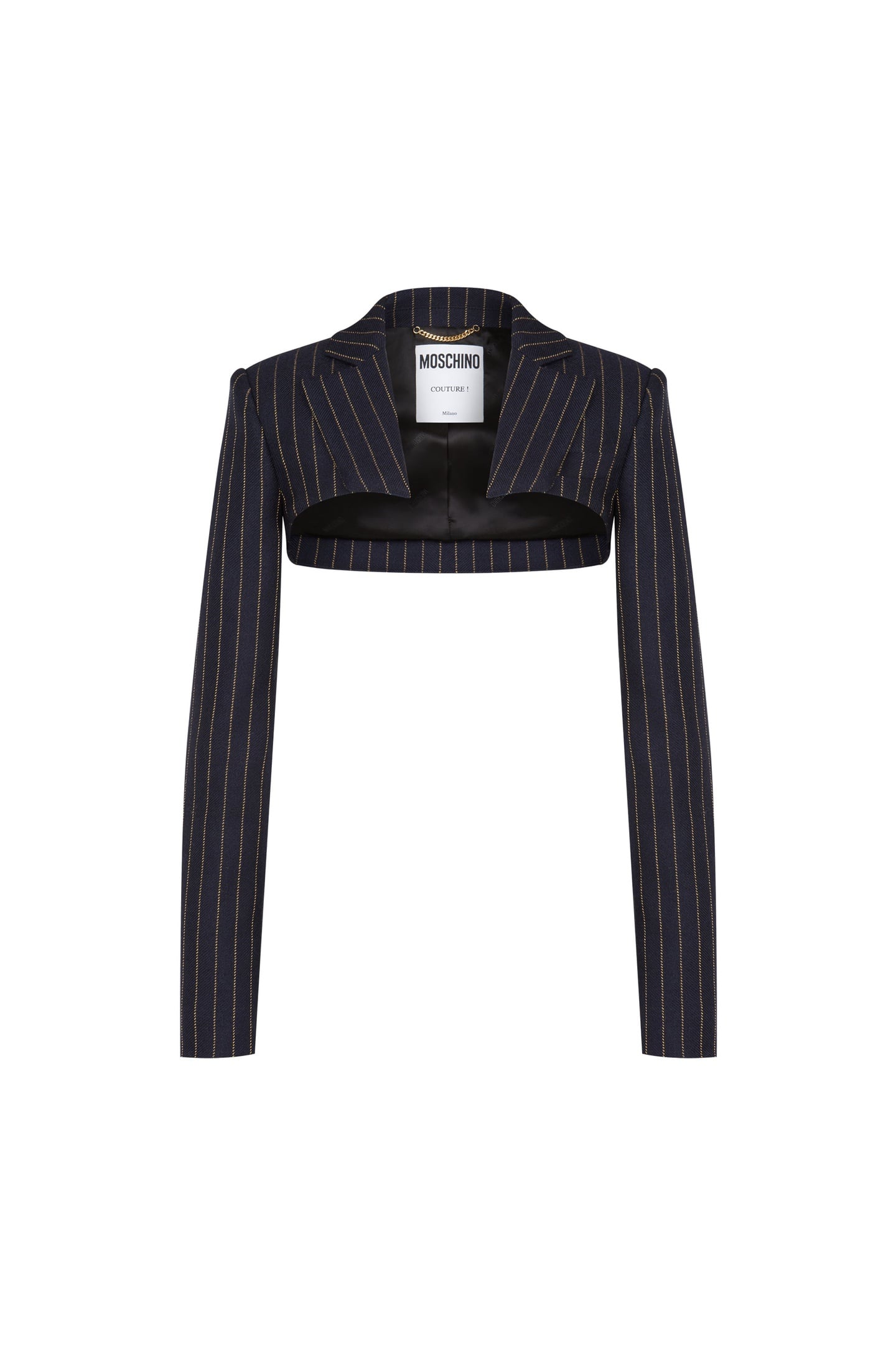 JACQUARD WOOL SHRUG BLUE 3